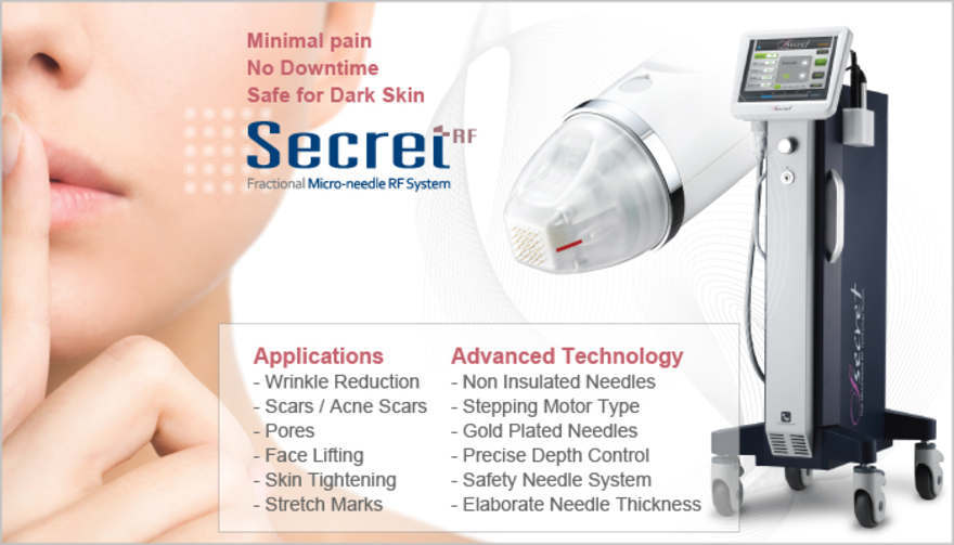 Secret RF Microneedling device brochure
