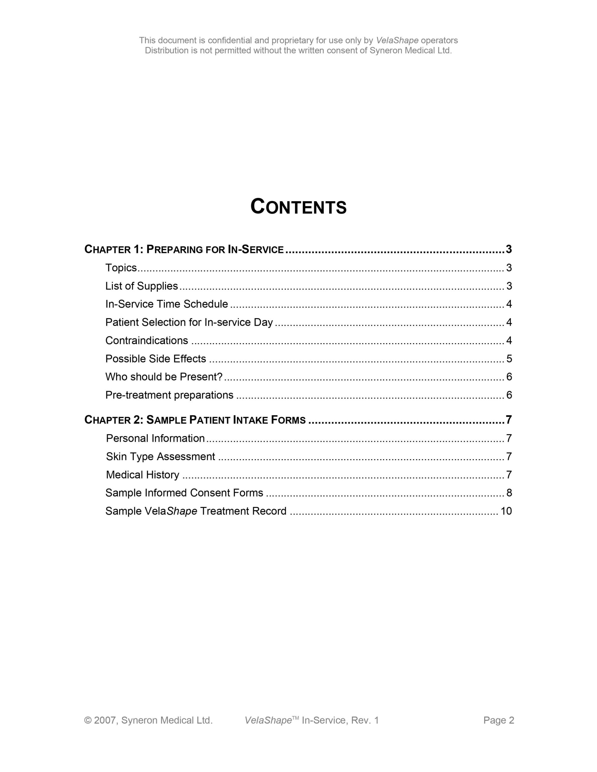Syneron VelaShape User Manual, Reference Guide & In-service Instruction - PDF Download - Image 6