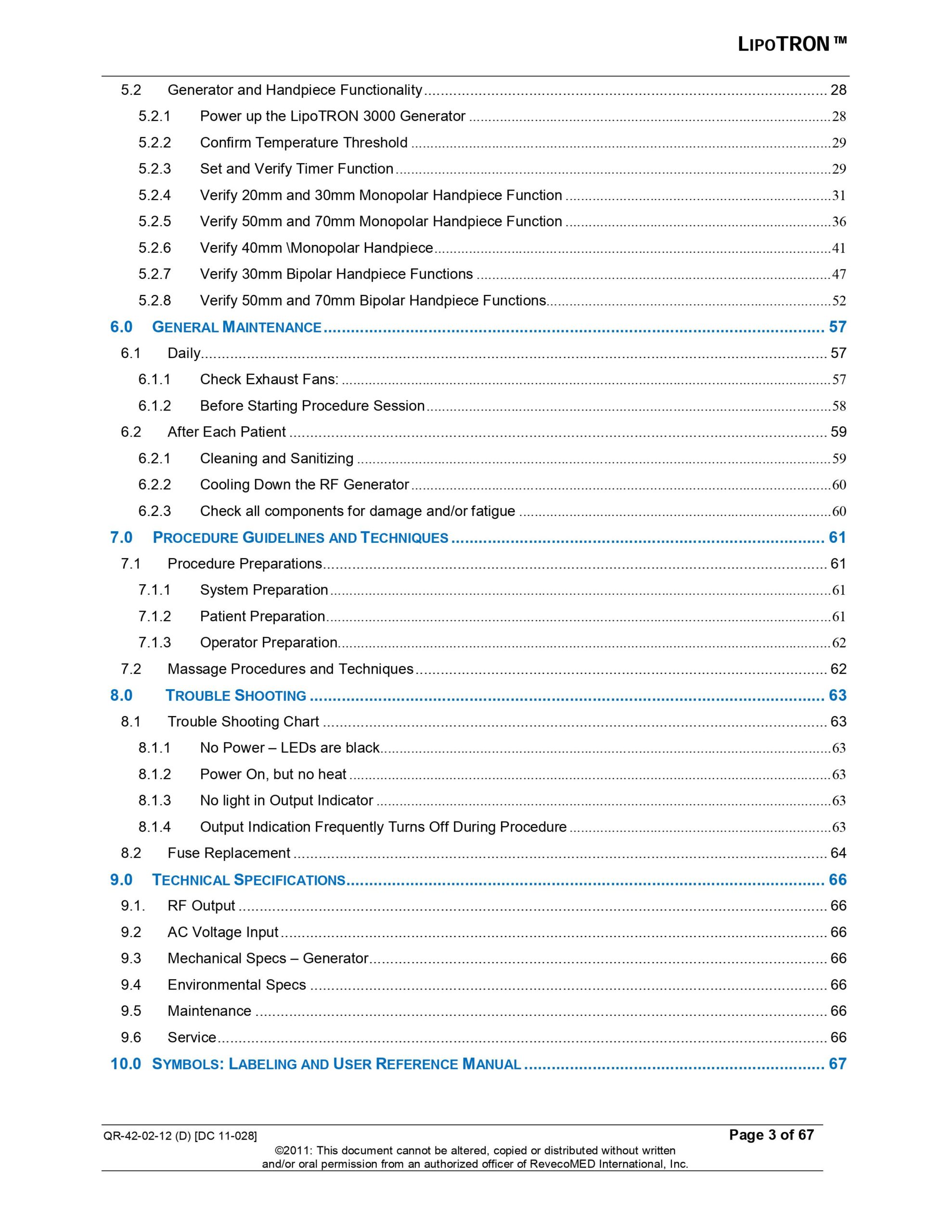 RecovoMed LipoTRON 3000 User Manual - PDF Download - Image 3