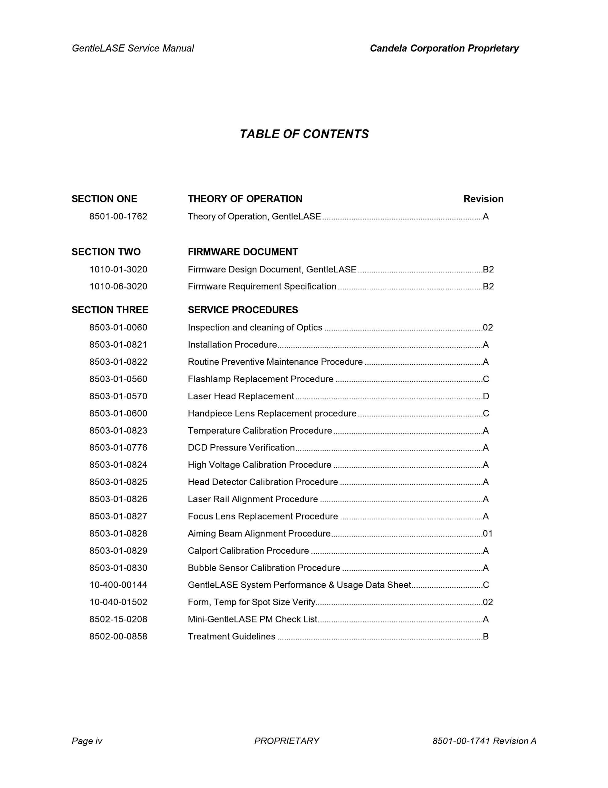 Candela Mini GentleLASE Service Manual - PDF Download - Image 2