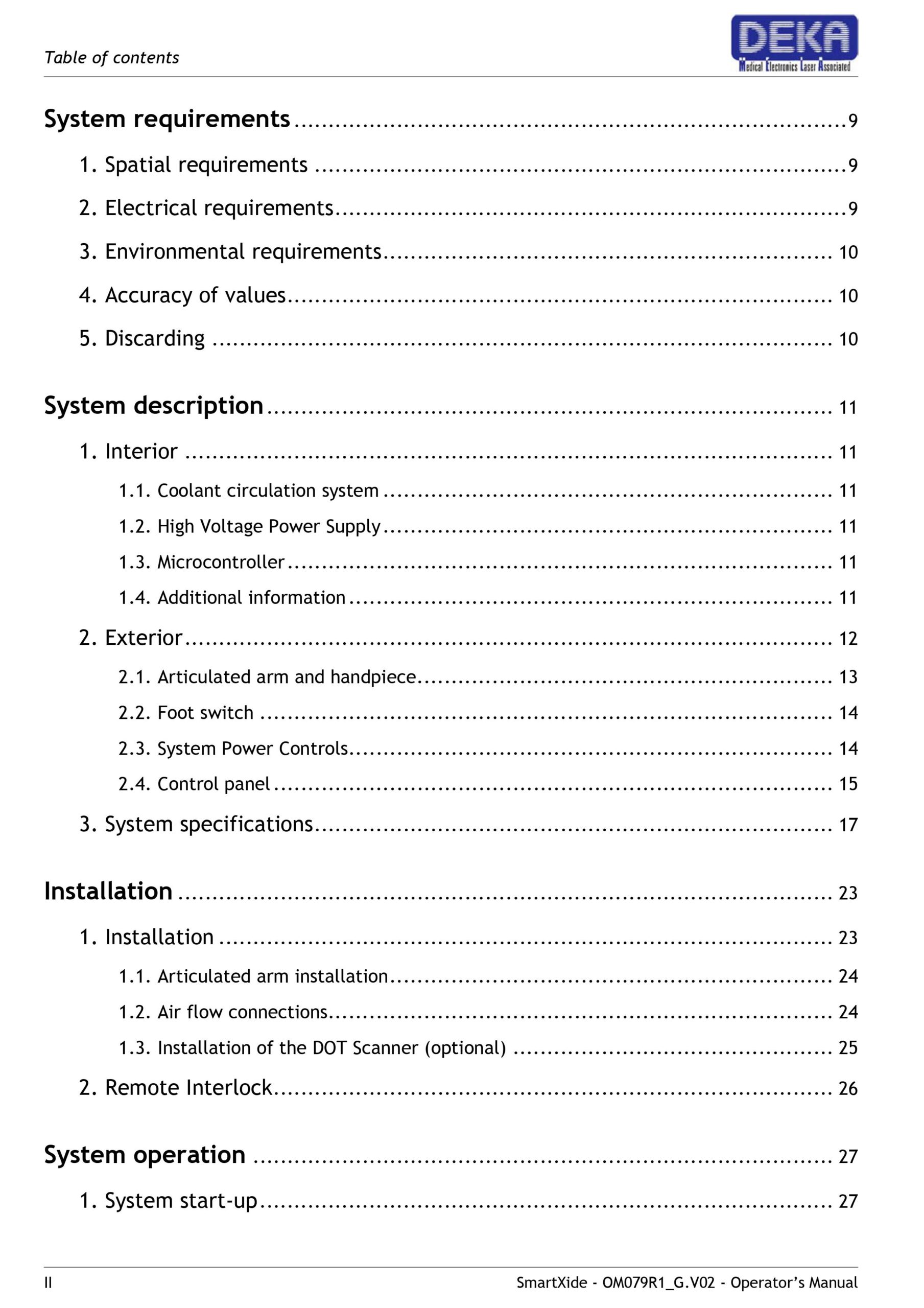 Deka Smartxide DOT User Operator Manual & Clinical Guide - PDF Download - Image 3