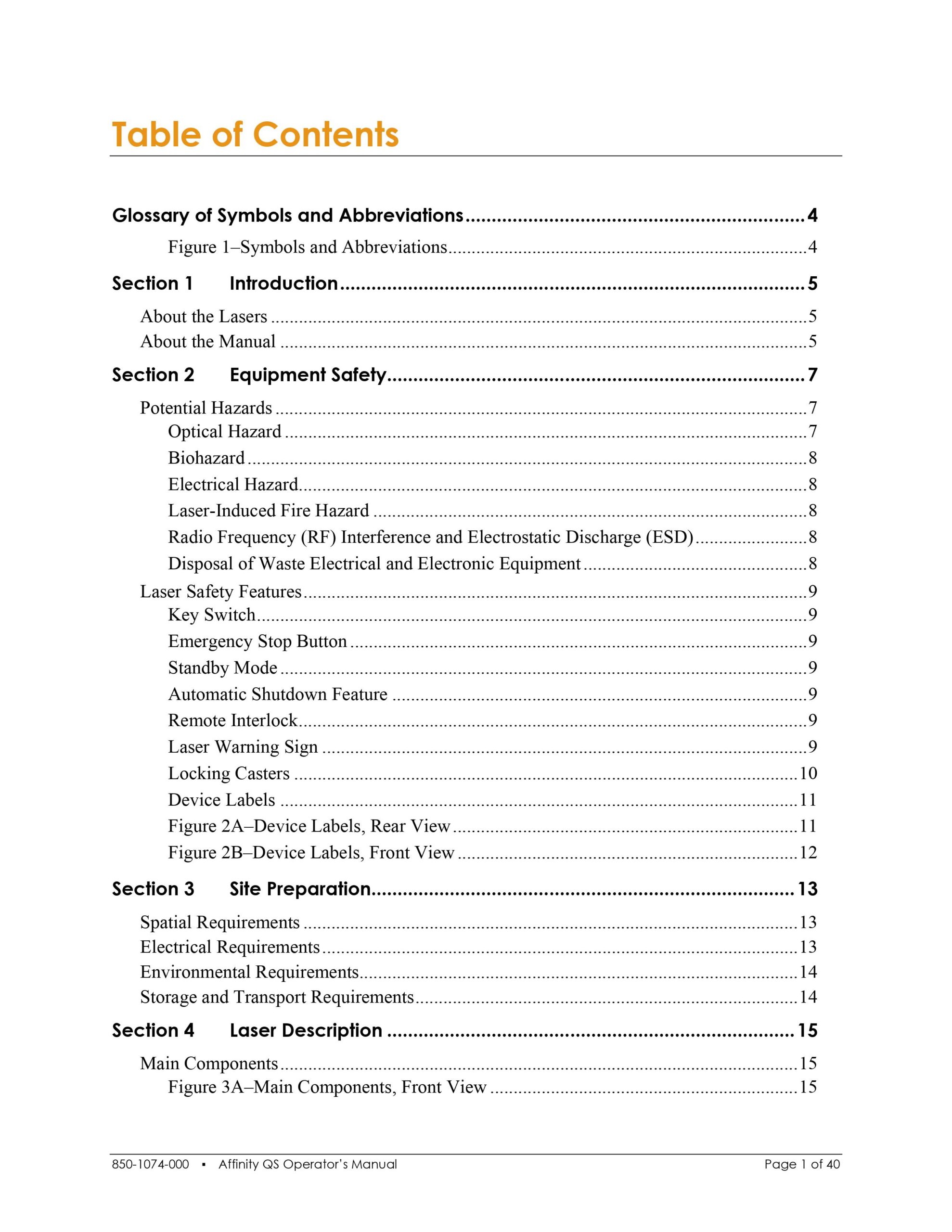 Cynosure Affinity QS User Manual - PDF Download - Image 2