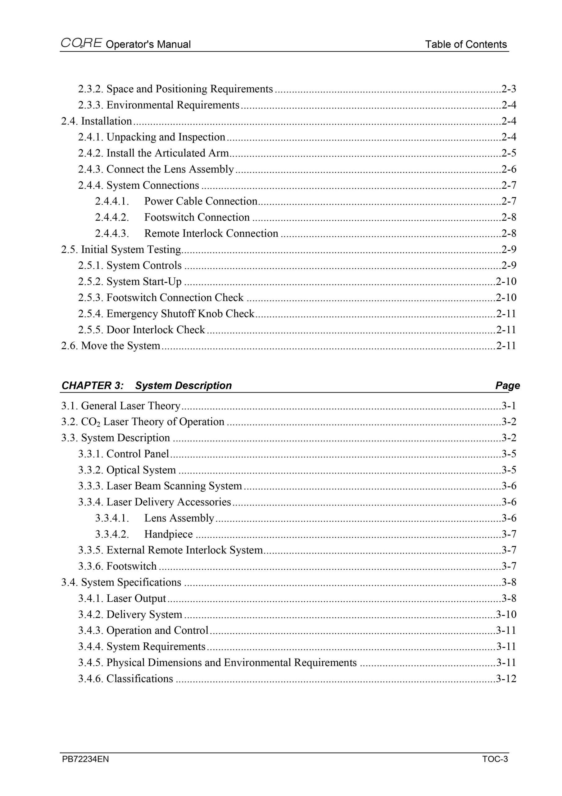 Syneron CO2RE Core CO2 User Manual & Reference Guide - PDF Download - Image 3