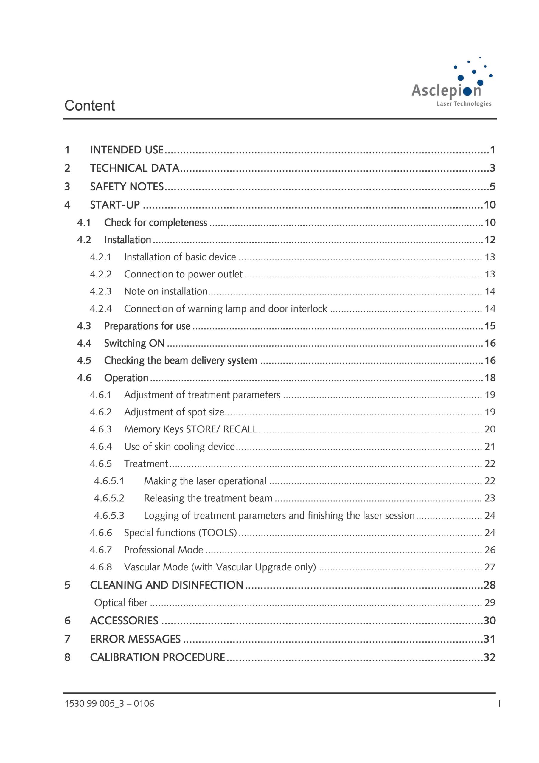 Asclepion MeDioStar XT User Manual & Application Manual - PDF Download - Image 2