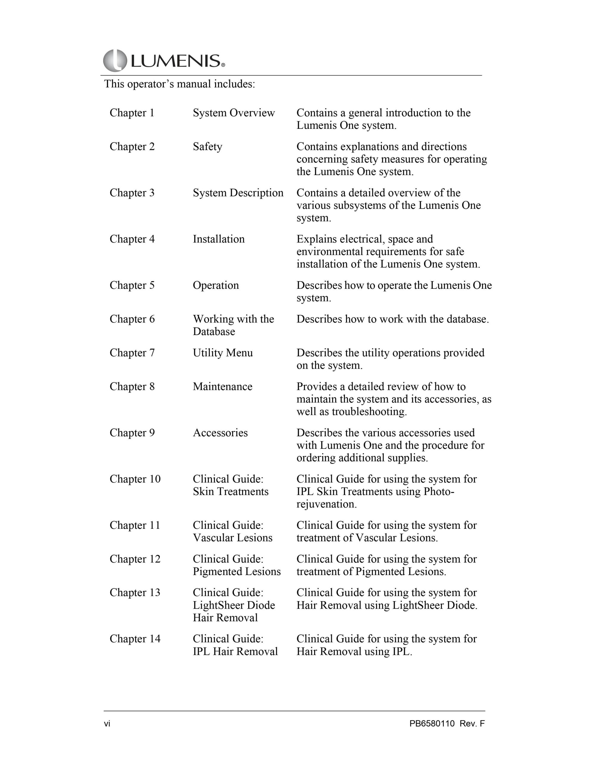 Lumenis ONE User Manual- PDF Download - Image 2