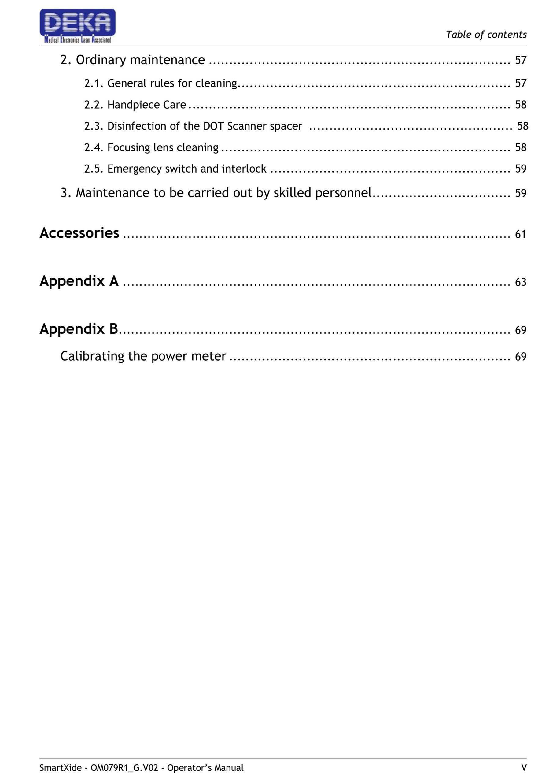 Deka Smartxide DOT User Operator Manual & Clinical Guide - PDF Download - Image 6
