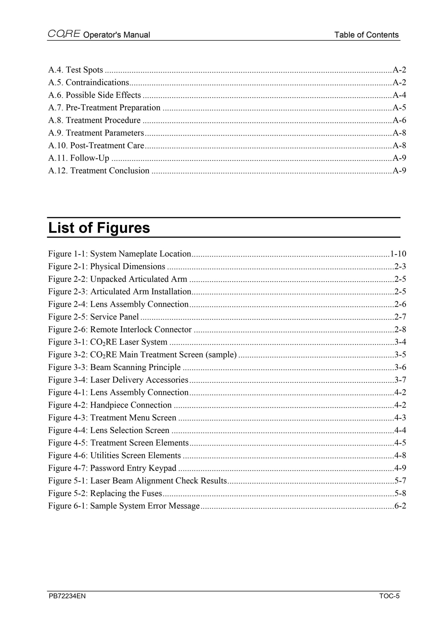 Syneron CO2RE Core CO2 User Manual & Reference Guide - PDF Download - Image 5