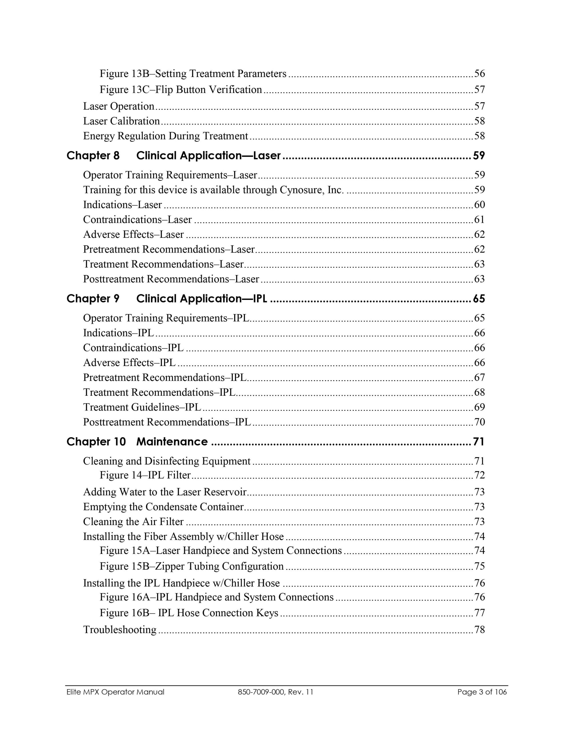 Cynosure Elite MPX User Manual & Water Instructions - PDF Download - Image 4