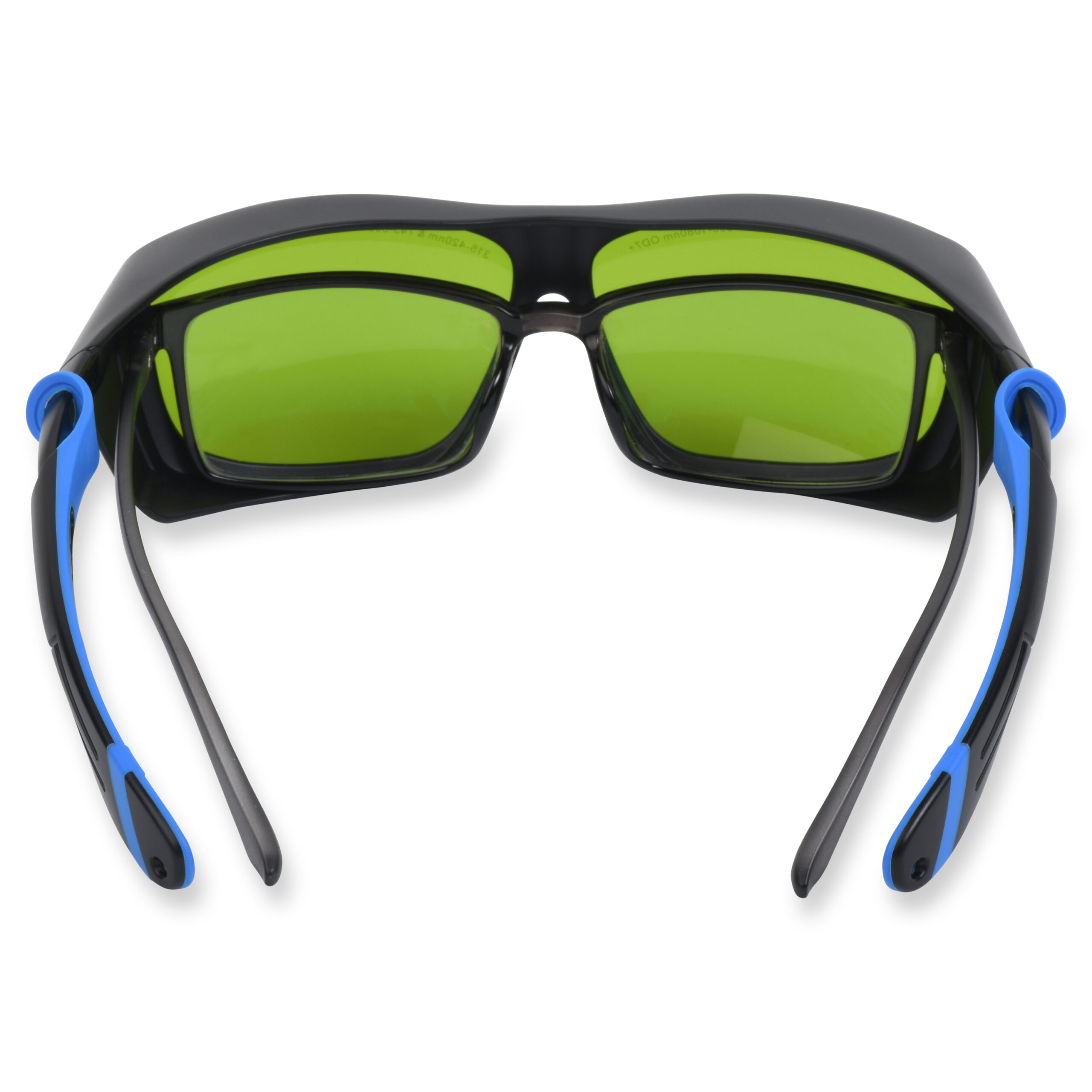 protective laser goggles rear side view
