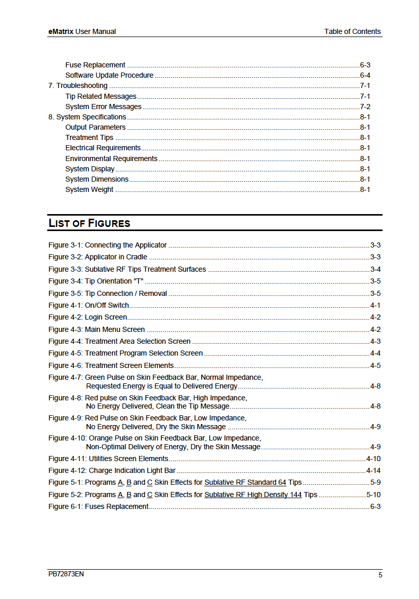 Syneron eTwo / eMatrix, Sublative Handpiece & Sublime Handpiece User Manuals - PDF Download - Image 7