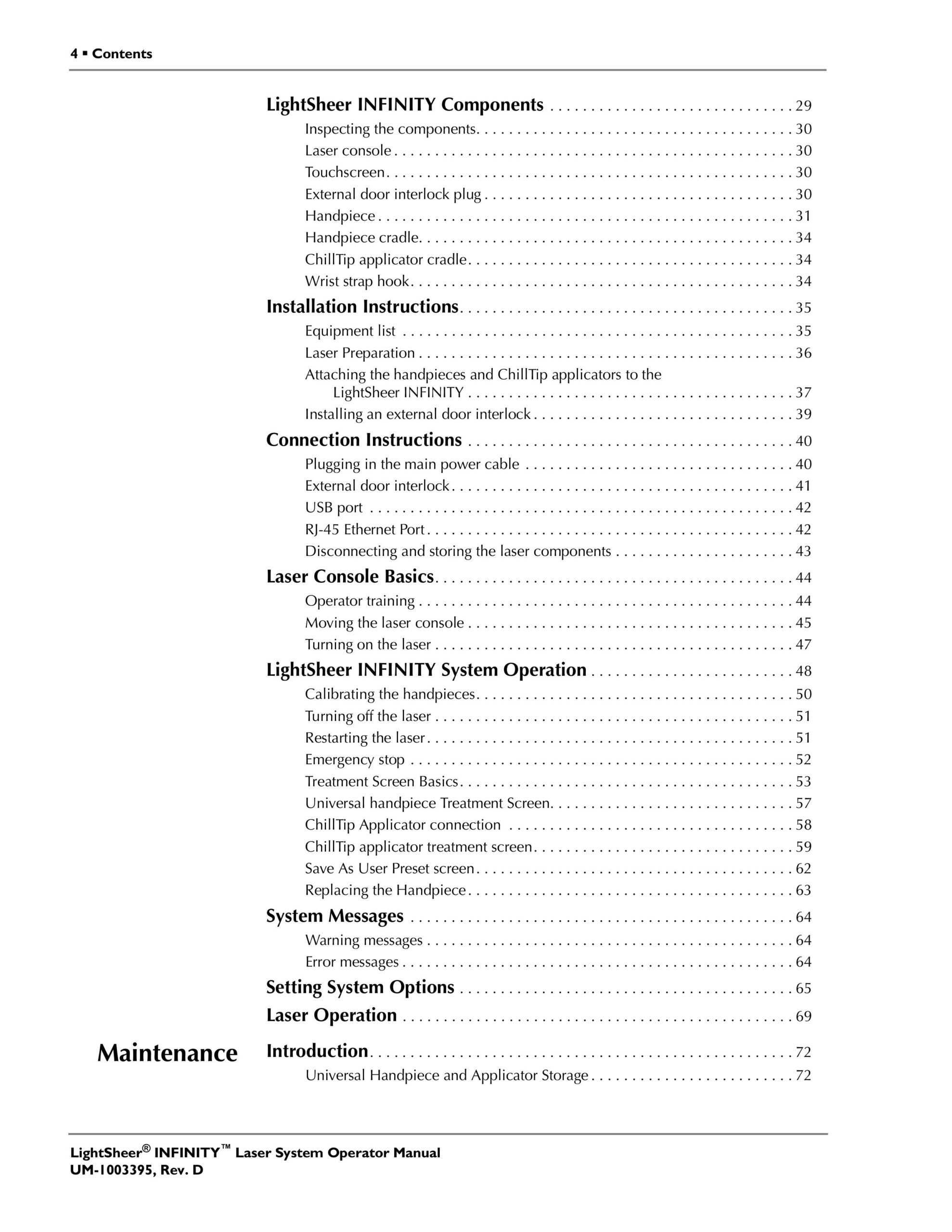 Lumenis LightSheer Infinity User Manual – PDF Download - Image 4