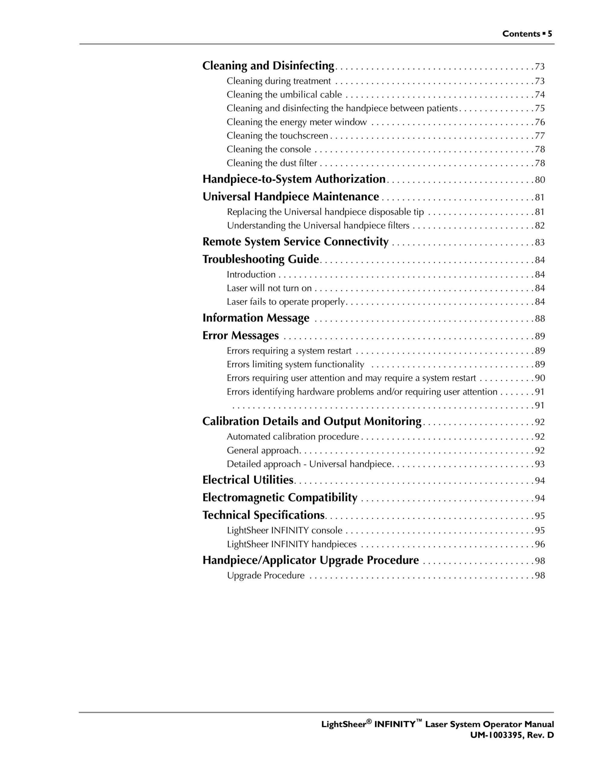 Lumenis LightSheer Infinity User Manual – PDF Download - Image 5