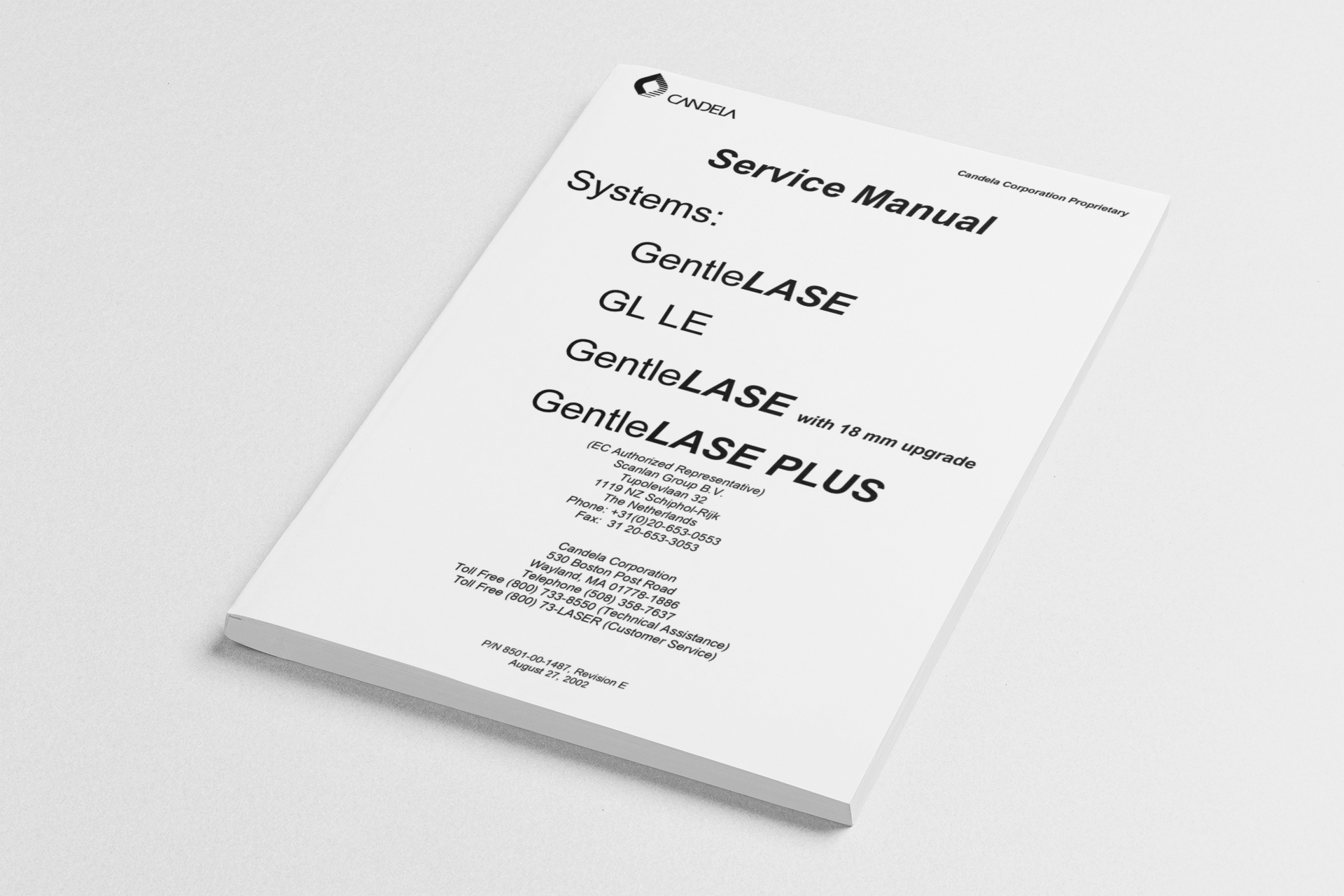 Candela GentleLASE Service Manual - PDF Download