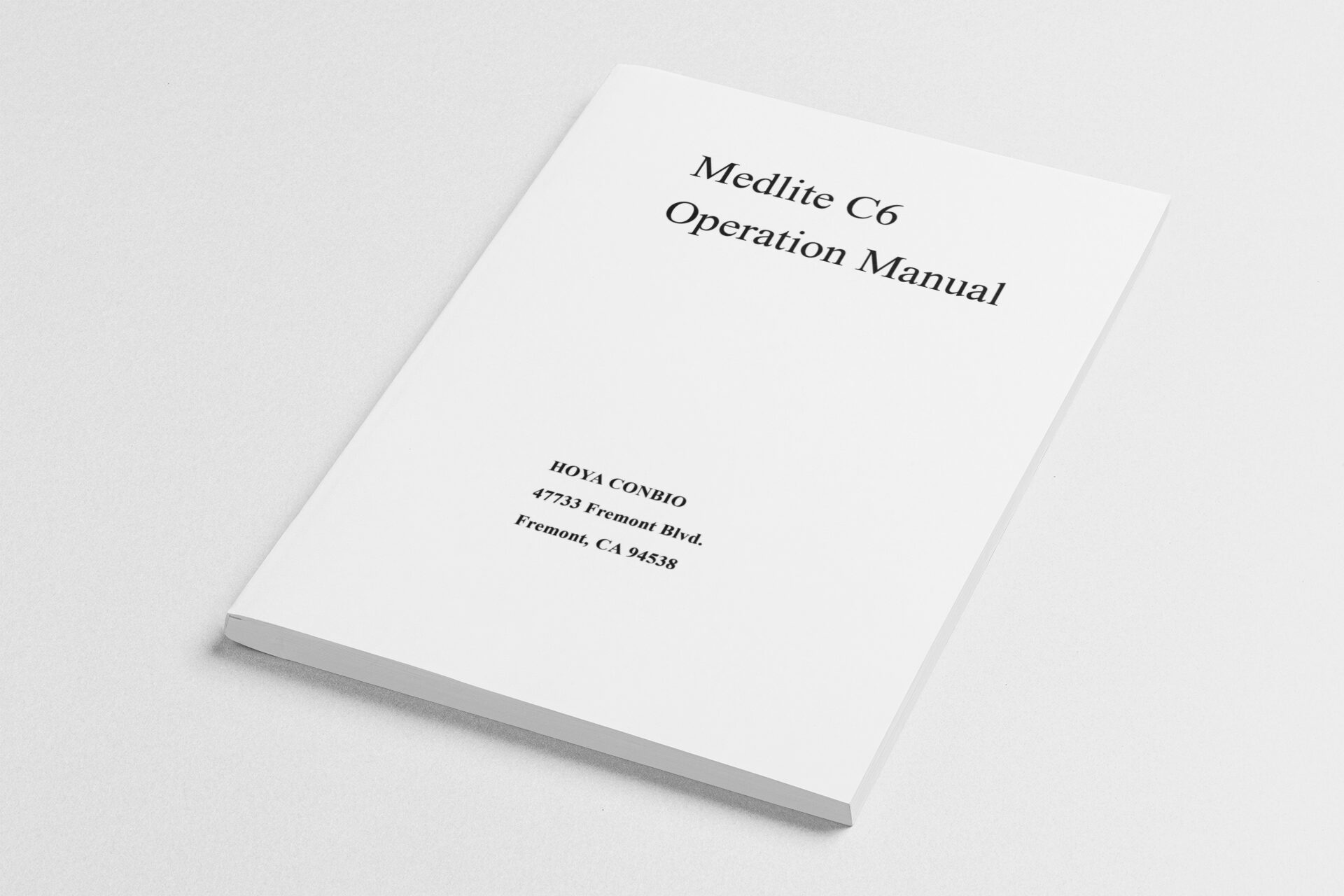 Hoya Con Bio Medlite C6 User Manual & Treatment Guidelines - PDF Download