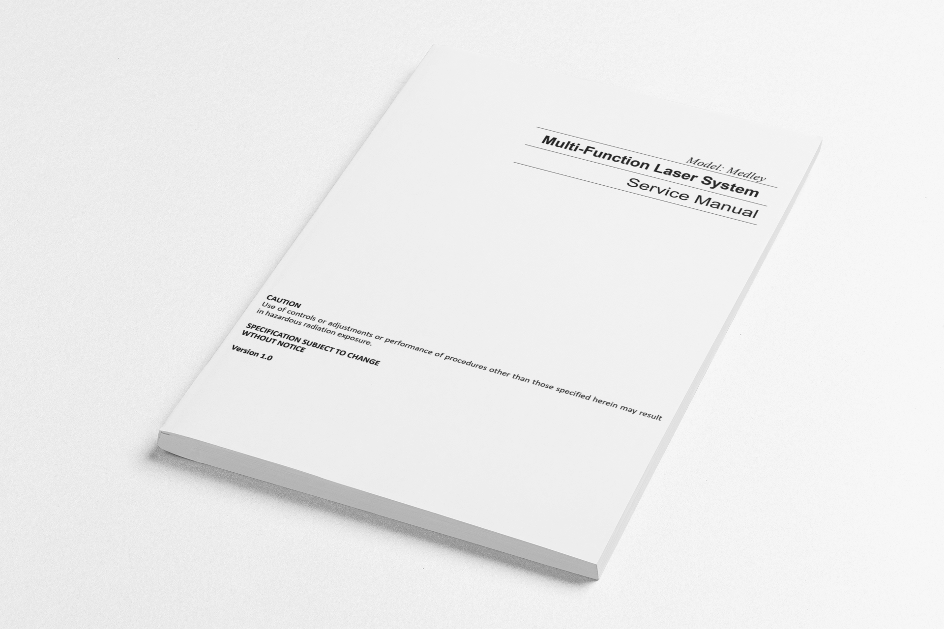 Ellman Medley Service Manual - PDF Download