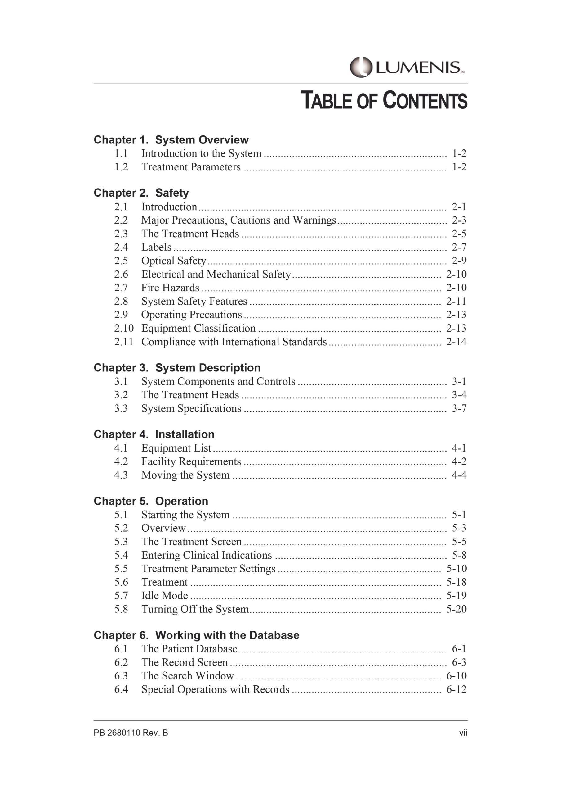 Lumenis Vasculight SR User Manual - PDF Download - Image 2