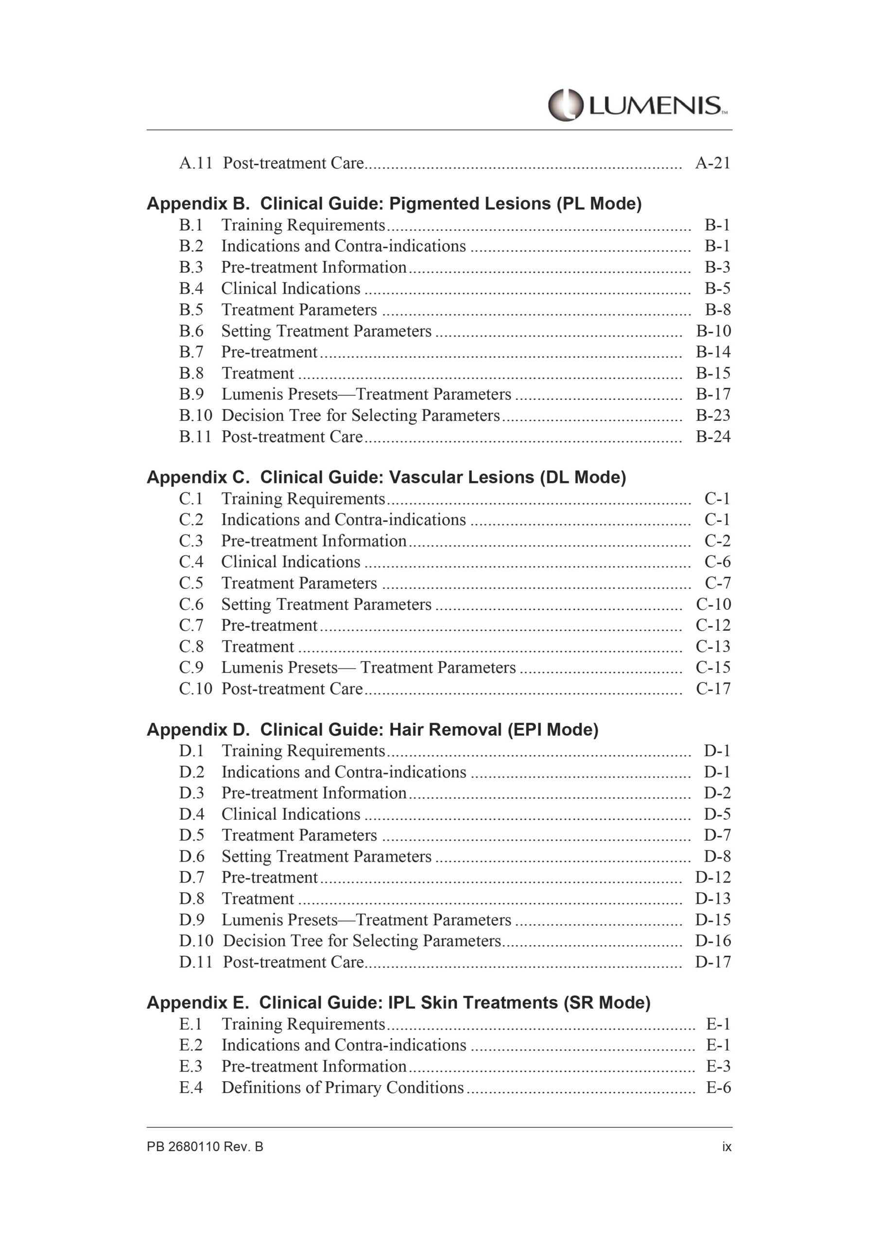 Lumenis Vasculight SR User Manual - PDF Download - Image 4