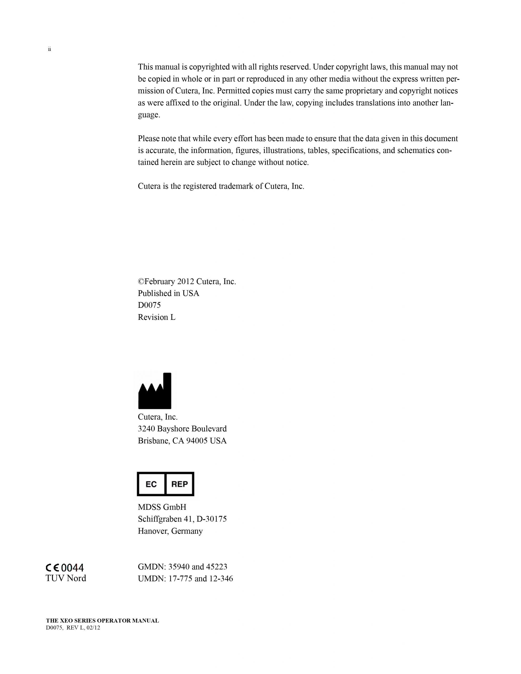 Cutera Xeo Series User Manual - PDF Download - Image 7