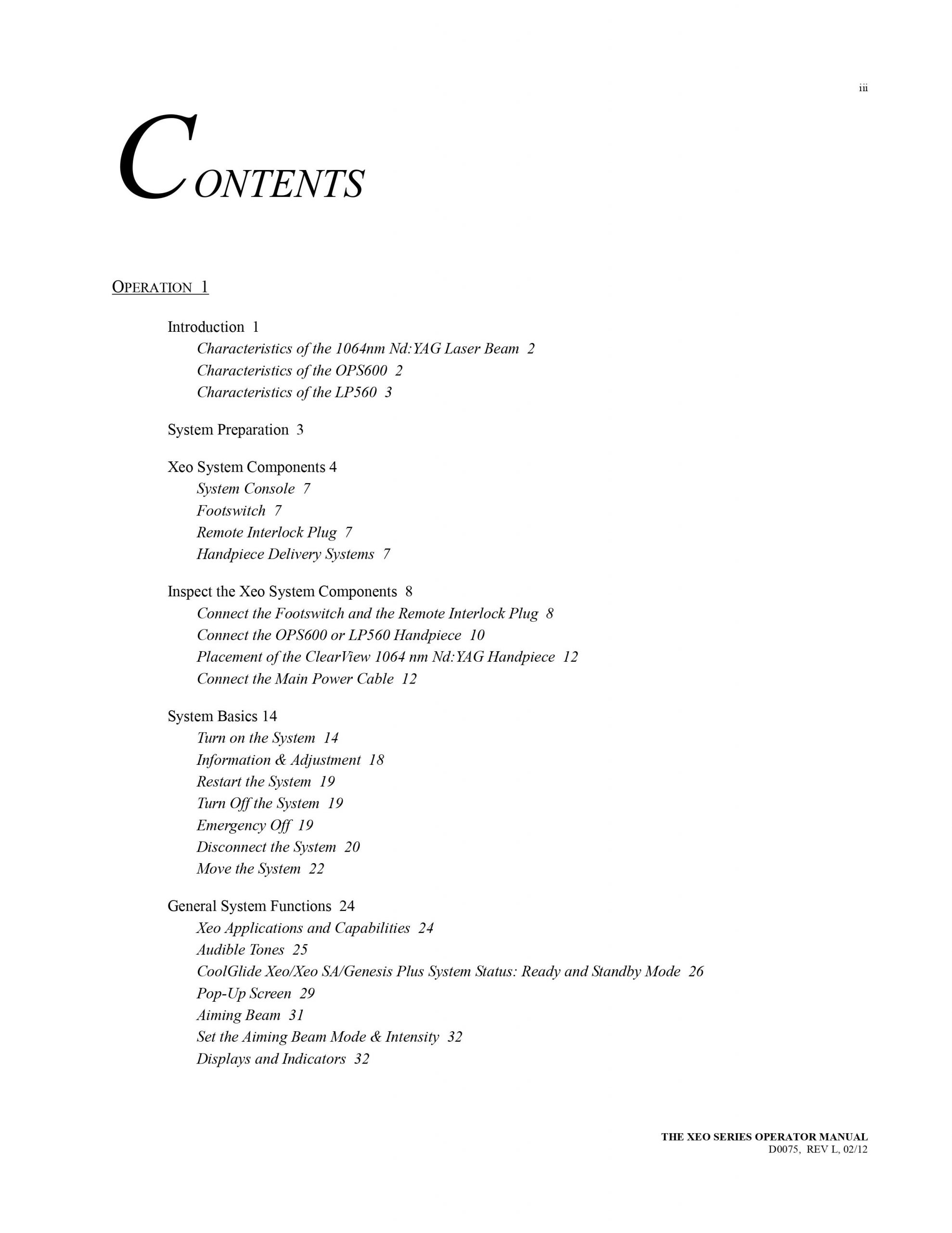 Cutera Xeo Series User Manual - PDF Download - Image 3