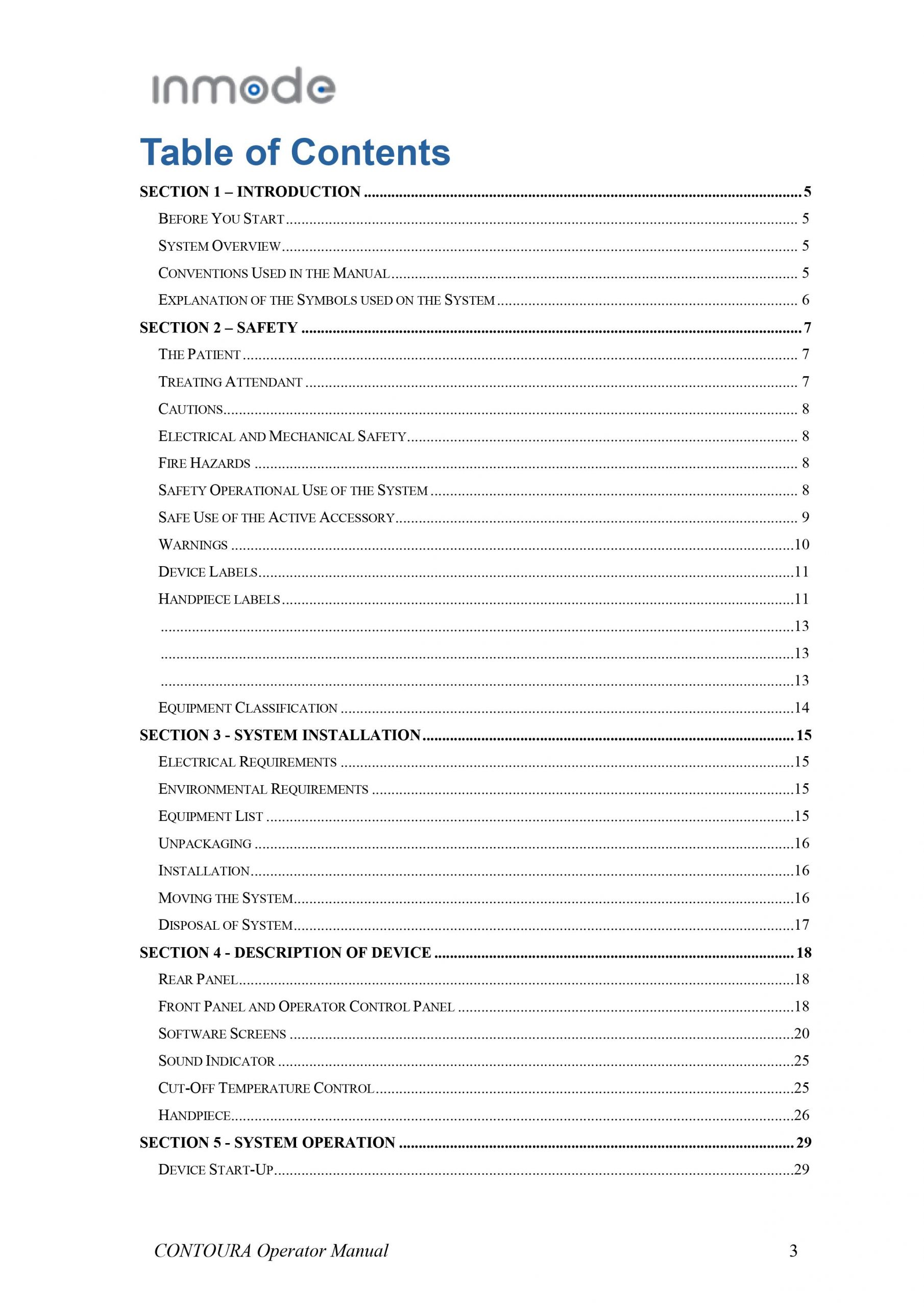 InMode Contoura User Manual - PDF Download - Image 3