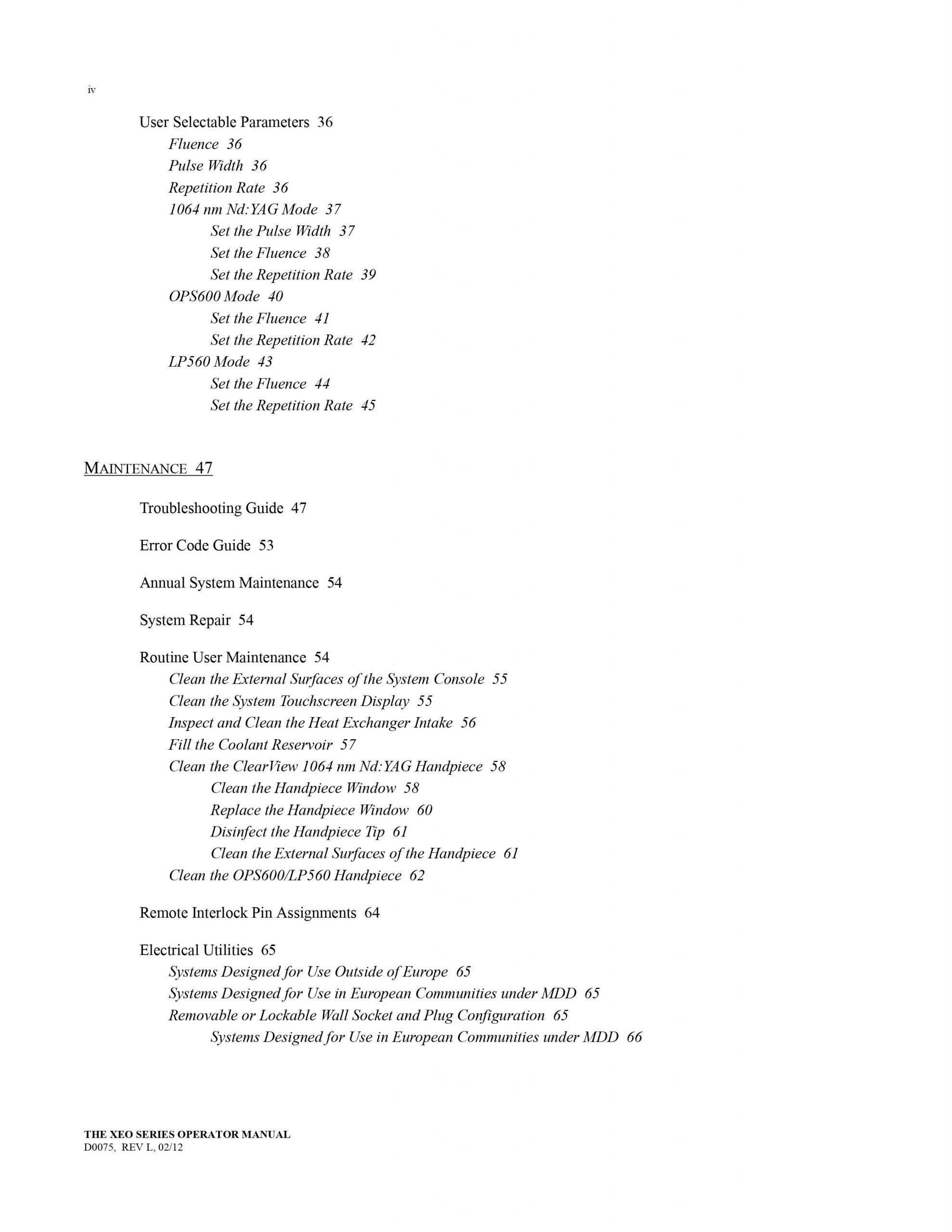 Cutera Xeo Series User Manual - PDF Download - Image 4