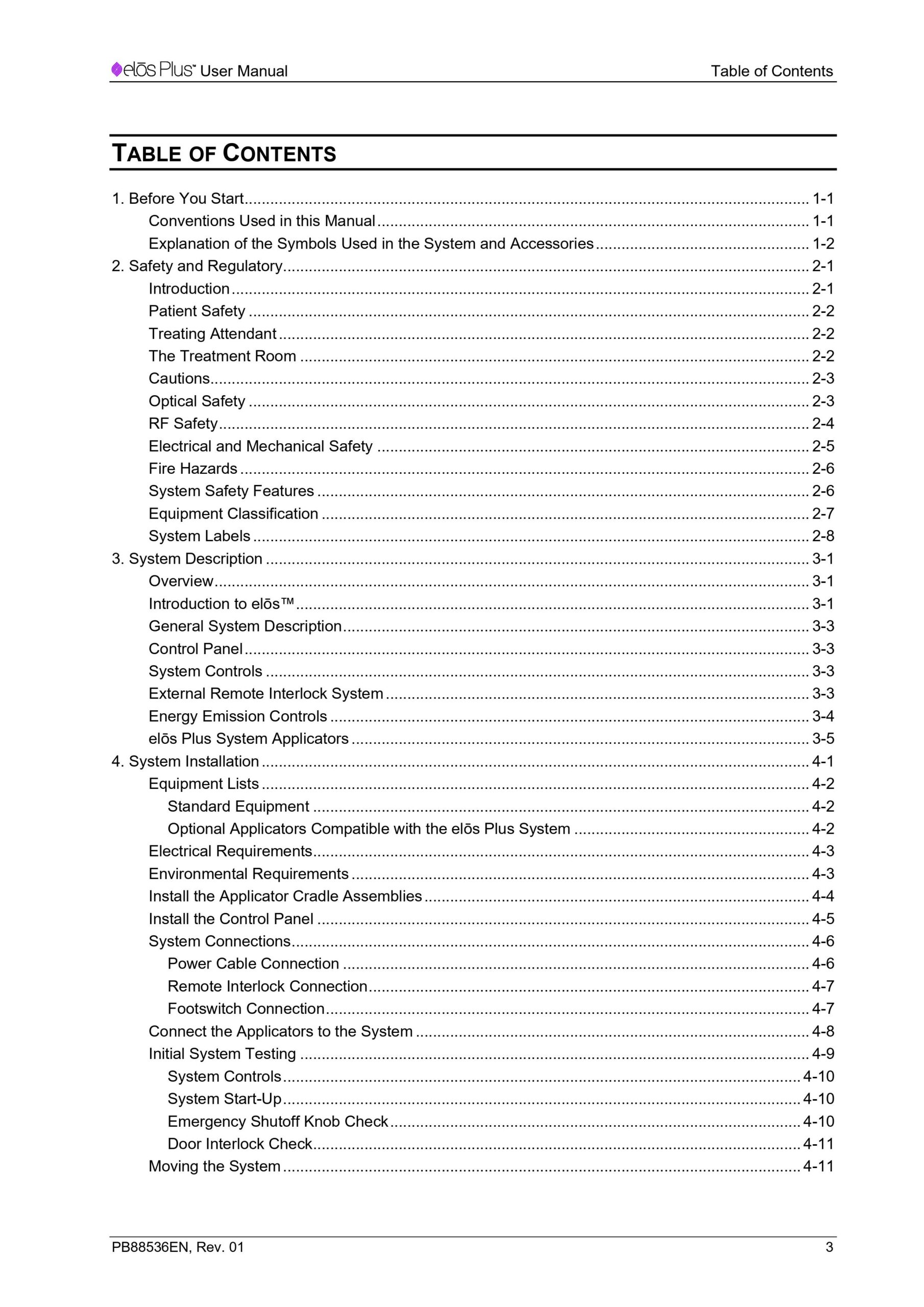 Syneron Candela Elos Plus User Manual & Service Instruction - PDF Download - Image 3