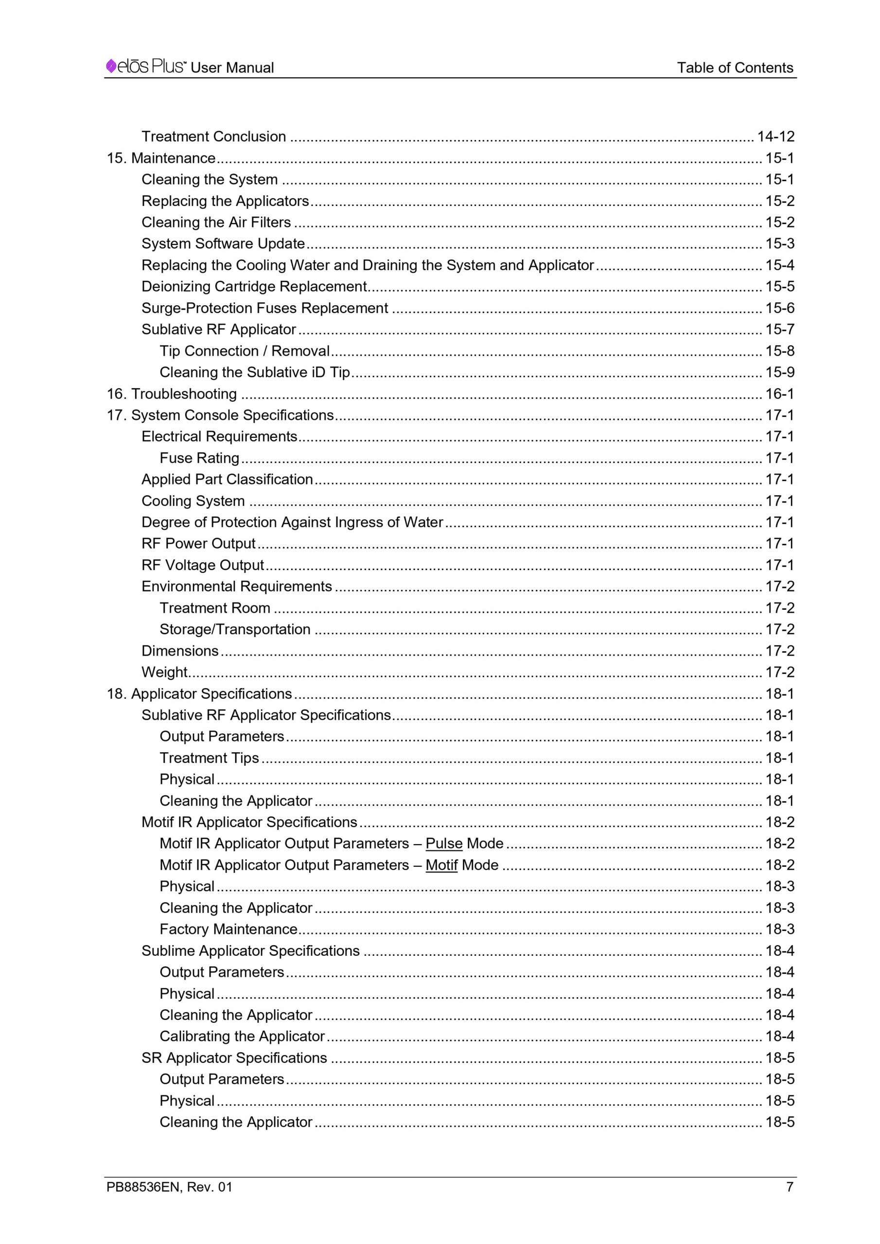 Syneron Candela Elos Plus User Manual & Service Instruction - PDF Download - Image 6