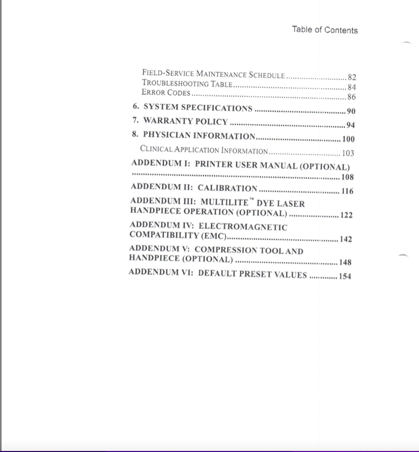 Cynosure Hoya ConBio Revlite User Manual & Clinical Training - PDF Download - Image 3