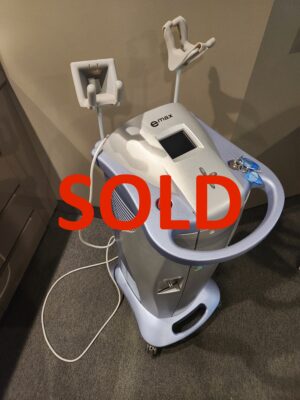 2007 Syneron eMax with (9) Handpieces – (1) Acne (Acne Clearance), (1) DSL (Diode Hair Removal), (1) LV (Vein Removal), (2) Matrix IR (Fractional Skin Resurfacing), (1) SR (Skin Rejuvenation), (2) SRA (Advanced Skin Rejuventation), ST (Skin Tightening) - Very Low HP Pulse Counts - Includes New System Water Filter (km/per)s