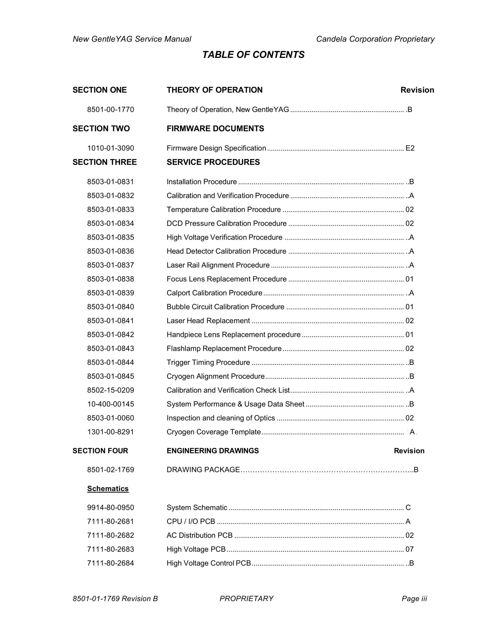 Candela GentleYAG Service Manual & Technical Theory of Operation Sections - PDF Download - Image 2