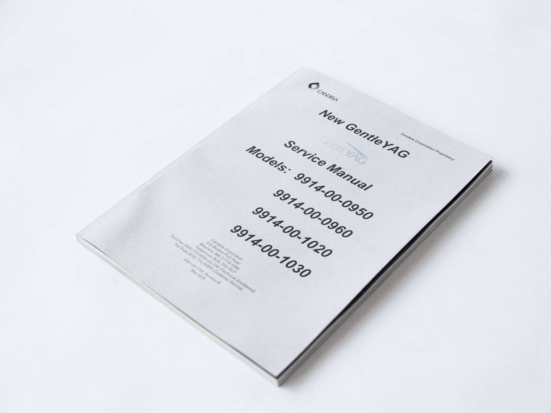 Candela GentleYAG Service Manual