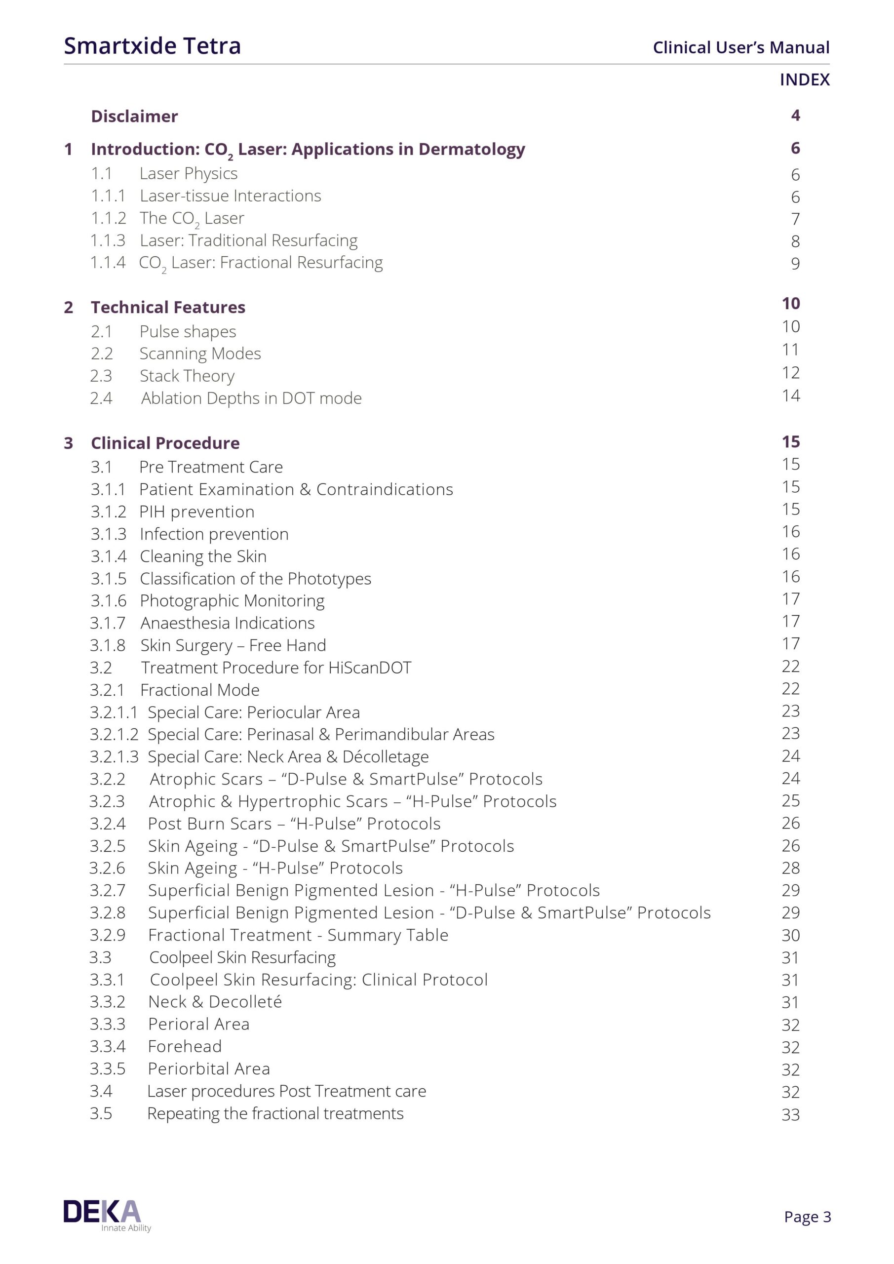 Deka Smartxide Tetra Co2 User Manual, Reference Guide, & Setting Charts - PDF Download - Image 2