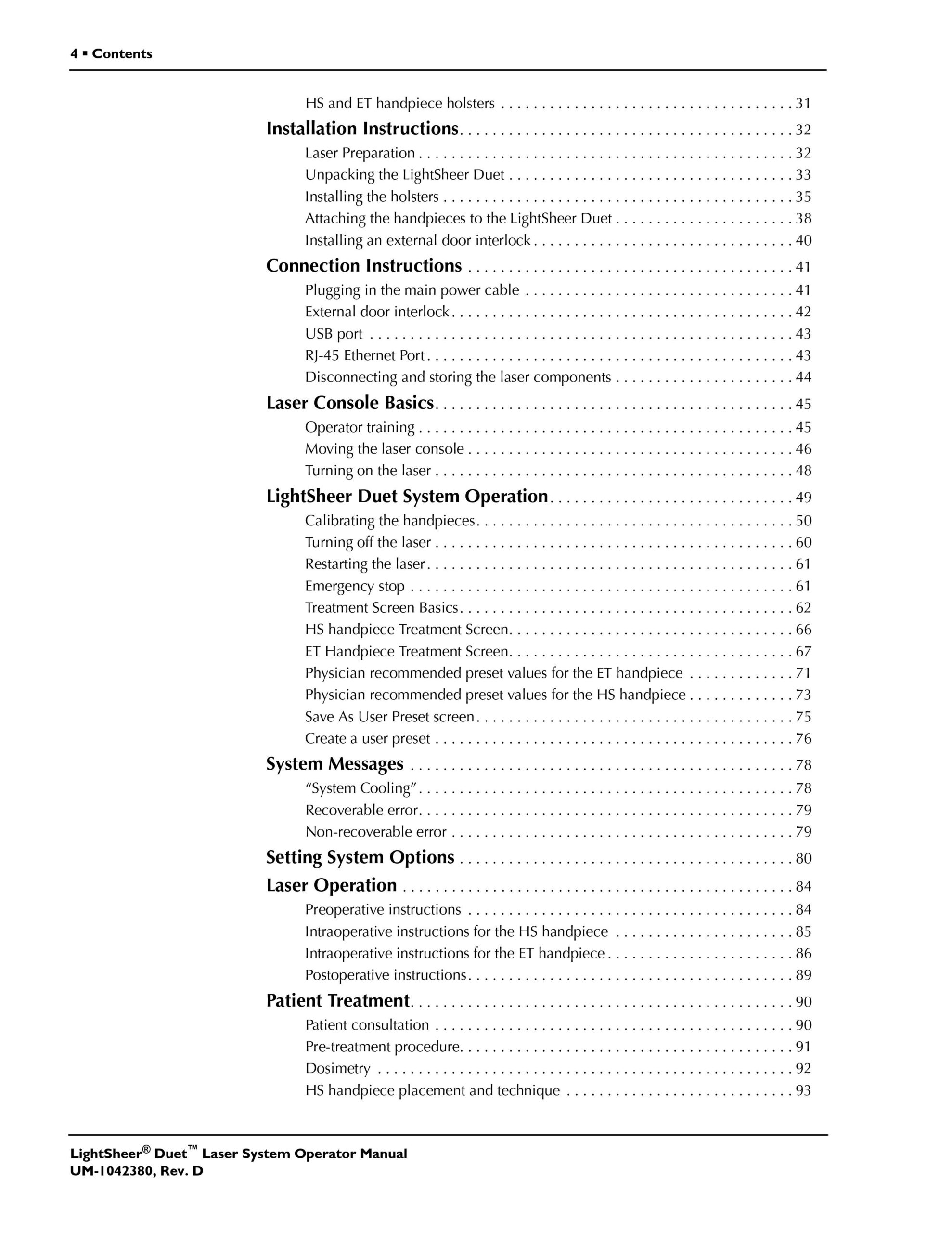 Lumenis Lightsheer Duet User Manual, Training Guide & Treatment Guidelines - PDF Download - Image 4