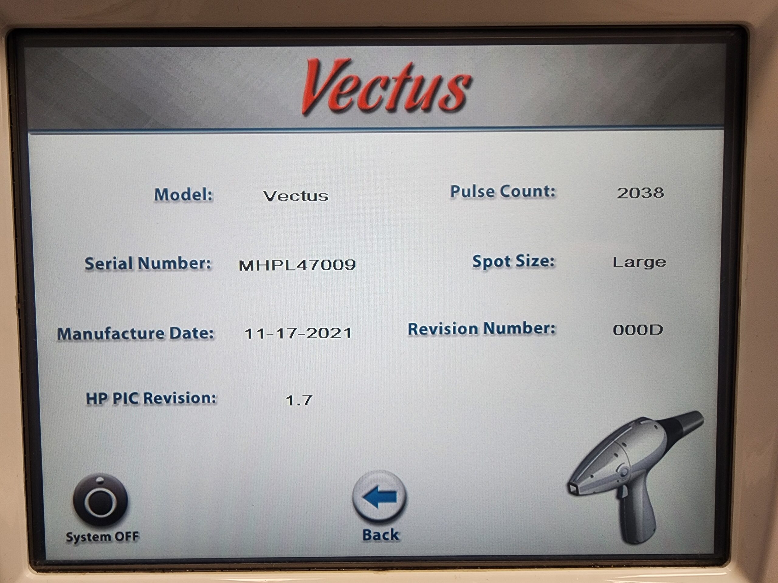 2014 Cynosure Vectus For Sale - High Speed 810nm Diode Laser Hair Removal - VERY LOW PULSE COUNT - ONLY 81K SYSTEM PULSES - Free Shipping (km/pol)s - Image 14