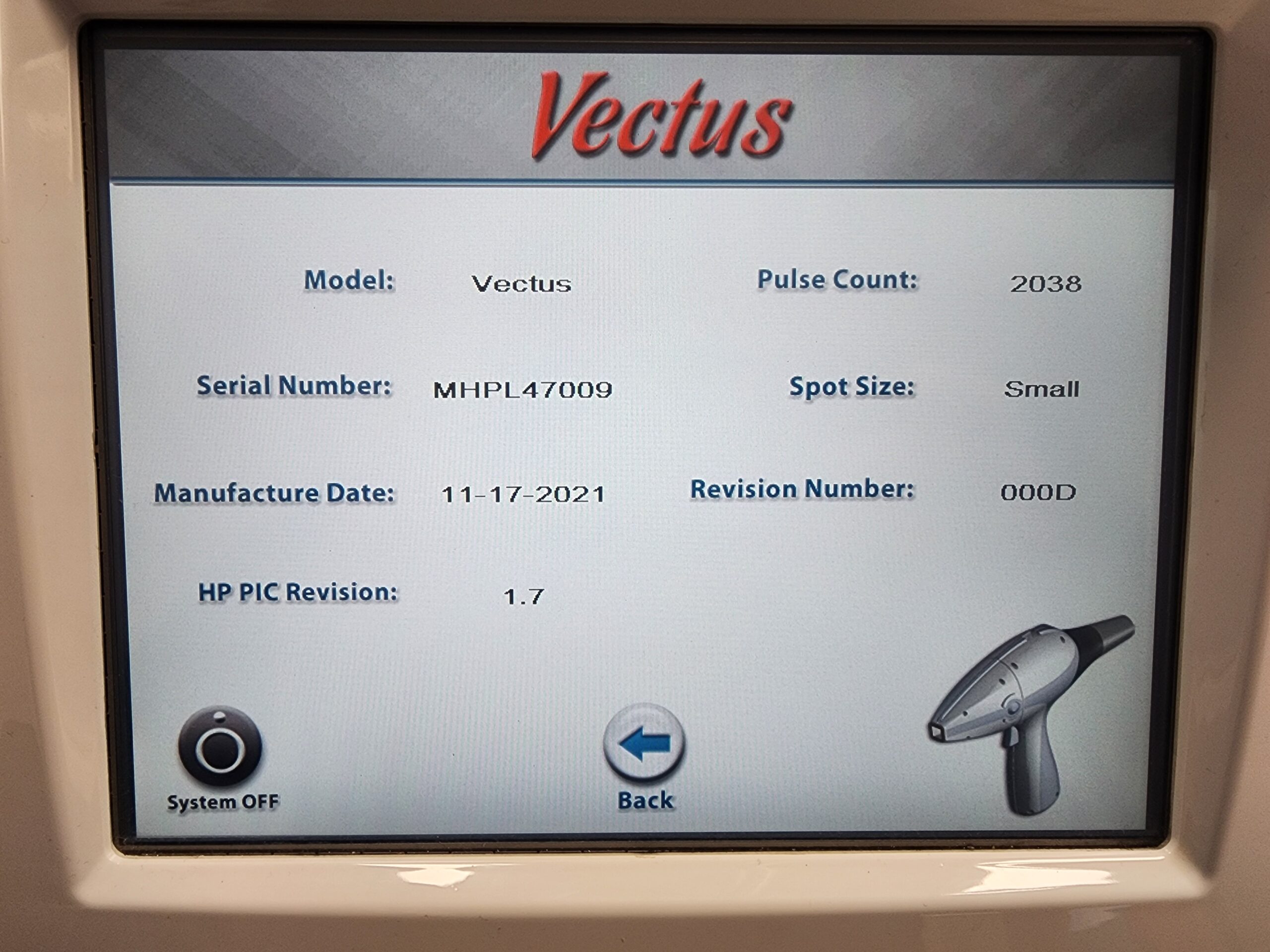 2014 Cynosure Vectus For Sale - High Speed 810nm Diode Laser Hair Removal - VERY LOW PULSE COUNT - ONLY 81K SYSTEM PULSES - Free Shipping (km/pol)s - Image 15