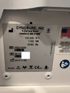 2014 Cynosure Vectus For Sale - High Speed 810nm Diode Laser Hair Removal - VERY LOW PULSE COUNT - ONLY 81K SYSTEM PULSES - Free Shipping (km/pol)s - Image 16