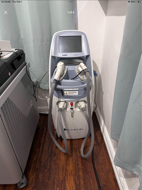 2013 Lumenis Lightsheer Duet Diode 805nm Hair Removal - 2018 HS & ET Handpieces - ONLY 152,499 TOTAL SYSTEM PULSES!!! - Free Shipping & Warranty (km/hew)x - Image 2
