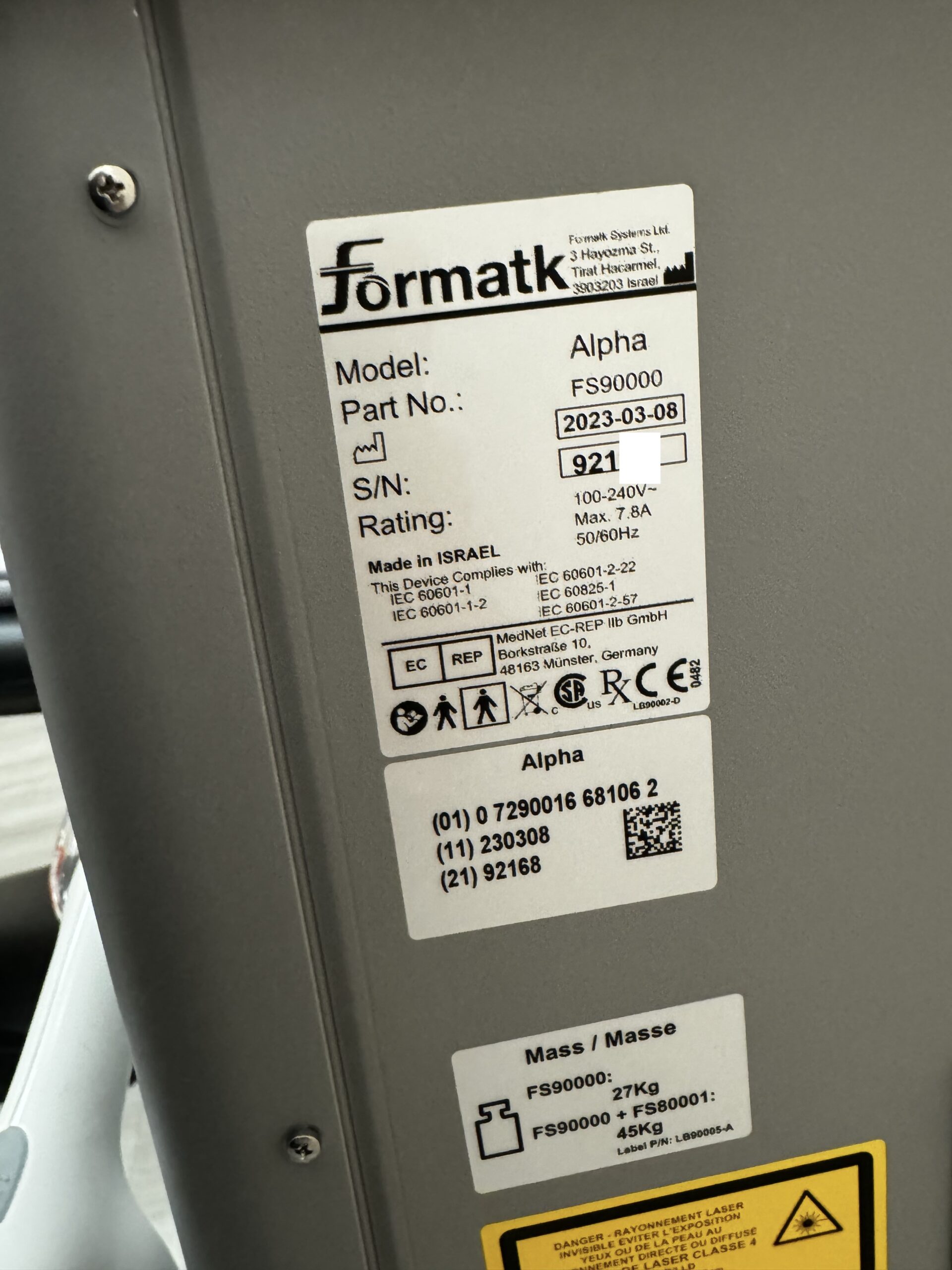 2023 Formatk Alpha - Diode & IPL - IPL Skin Rejuvenation & Vascular & Pigment, Rosacea, & Diode Hair Removal - with 4 Handpieces - L530 IPL, S530 IPL, S590 IPL, & LLD Diode (km/rem)x - Image 27
