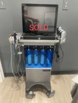 2021 Edge Hydrafacial MD Elite Facial System - with Handpiece, (4) Wireless LED Lights, & Lymphatic Drainage - Includes Warranty & Free Shipping (km/sul)x