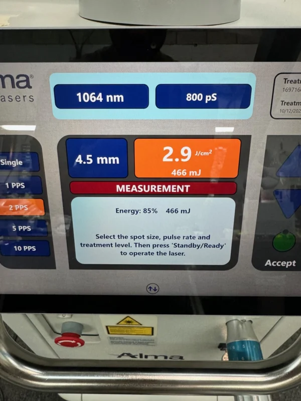 2016 Alma Pico Clear - Tattoo, Pigmentation, Vascular, & Wrinkles - 1064nm, 532nm, 650nm, & 585nm - PICOSECOND - INCLUDES FULL SERVICE INSTALLATION - Free Shipping & Warranty - (jp/bc)x - Image 11