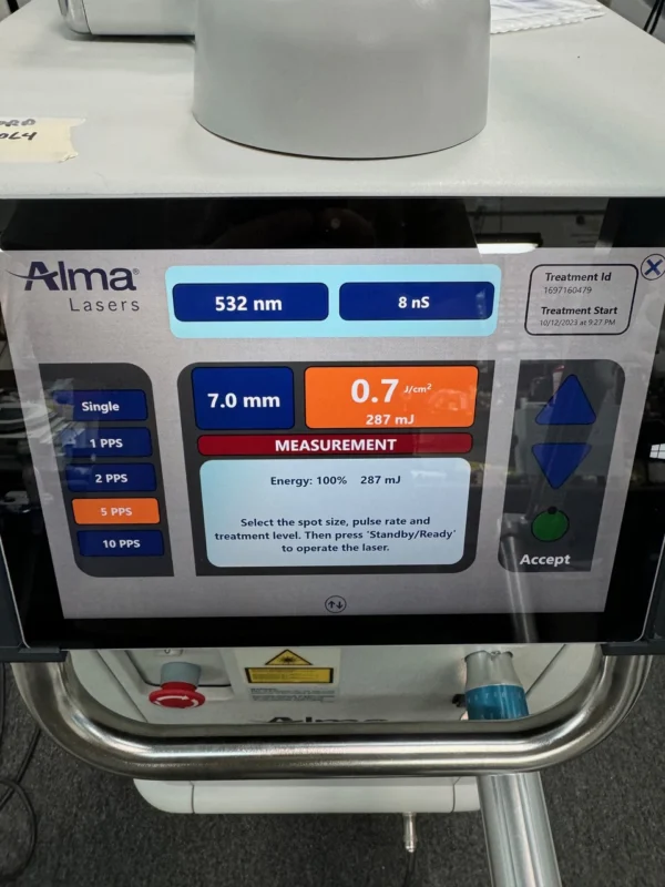 2016 Alma Pico Clear - Tattoo, Pigmentation, Vascular, & Wrinkles - 1064nm, 532nm, 650nm, & 585nm - PICOSECOND - INCLUDES FULL SERVICE INSTALLATION - Free Shipping & Warranty - (jp/bc)x - Image 10
