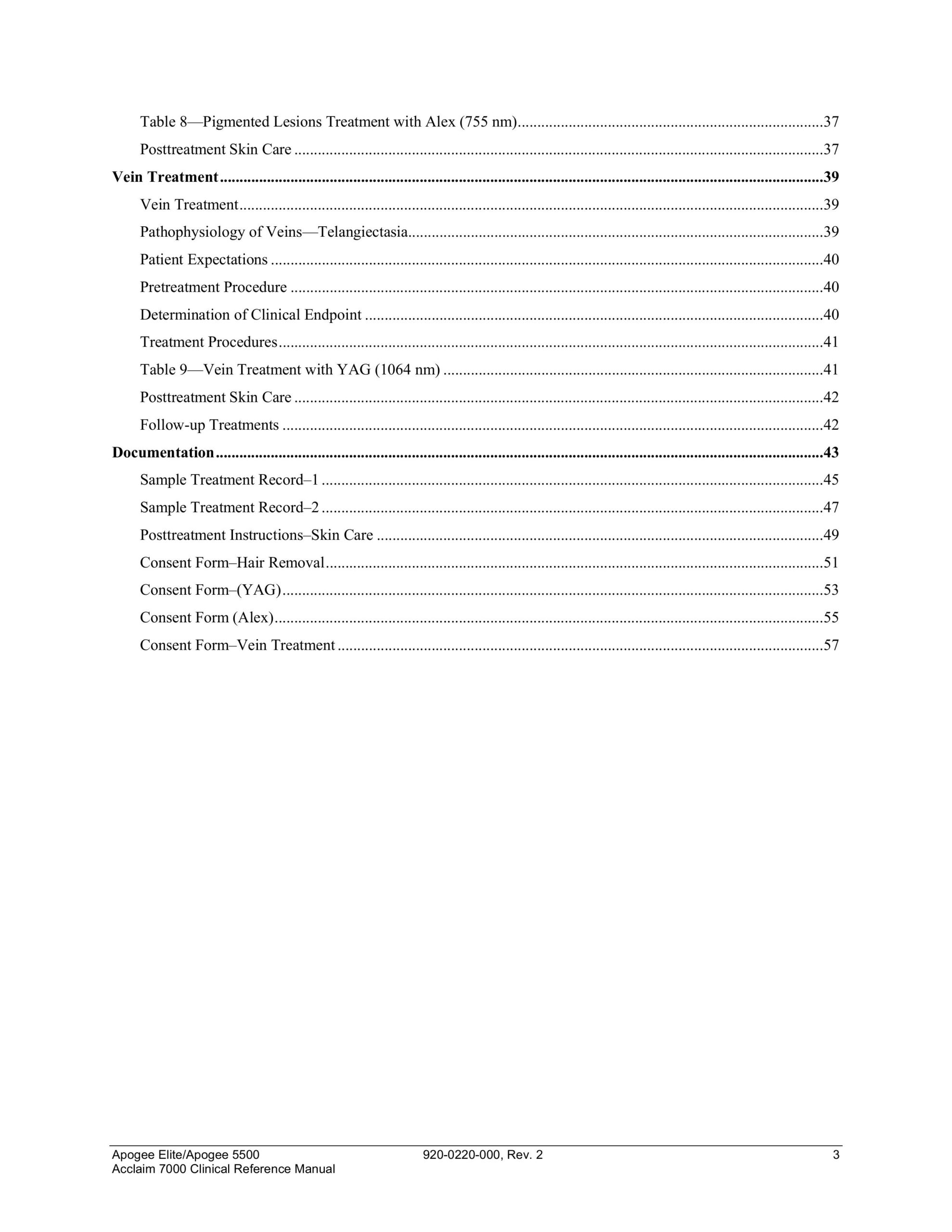 Cynosure Apogee Elite, Apogee 5500, Acclaim 7000 User Manual, Clinical Reference & Technical Guide - PDF Download - Image 4