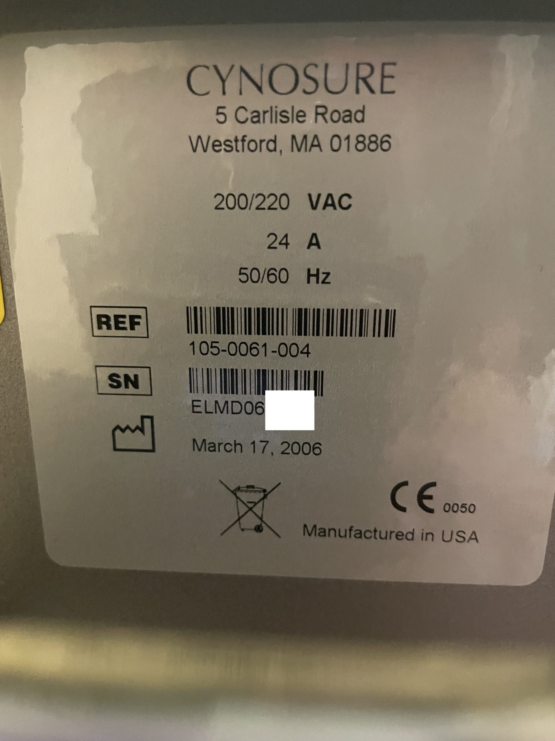 2006 Cynosure Apogee Elite ELMD Alex 755nm & Yag 1064nm - CERTIFIED TO BE FULLY FUNCTIONAL - VERY LOW PULSE COUNTS - Includes Cynosure SYNERCOOL CHILLER - Hair Removal, Vein, Pigment, & Skin Rejuvenation - Includes Free Shipping & Warranty (km/rus)s - Image 18