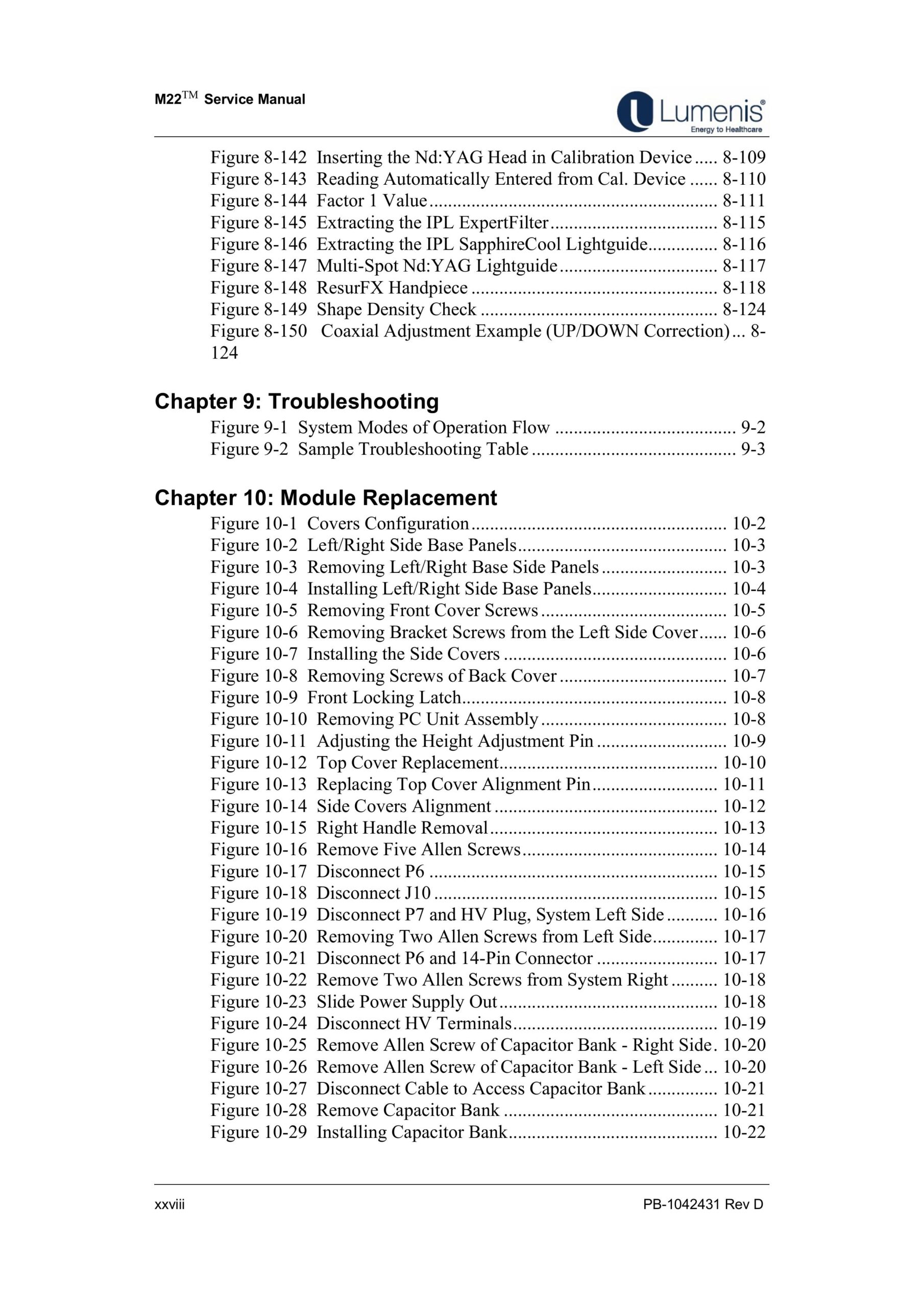 Lumenis M22 Service Manual - PDF Download - Image 22