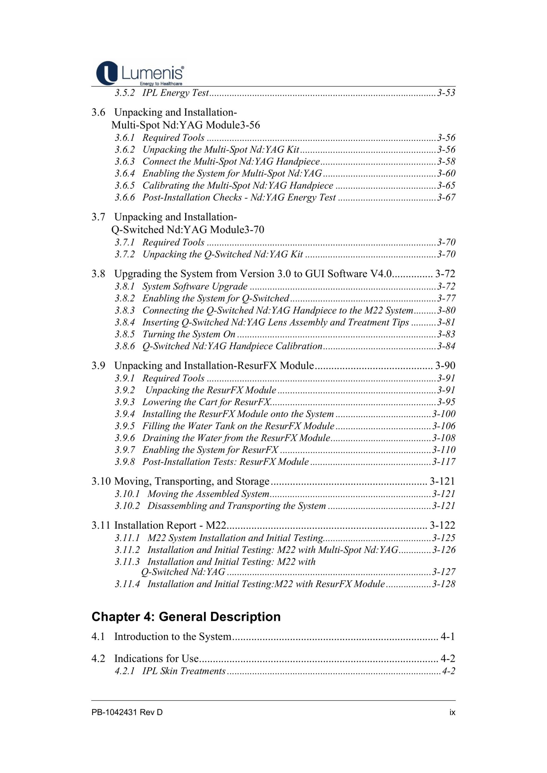 Lumenis M22 Service Manual - PDF Download - Image 4