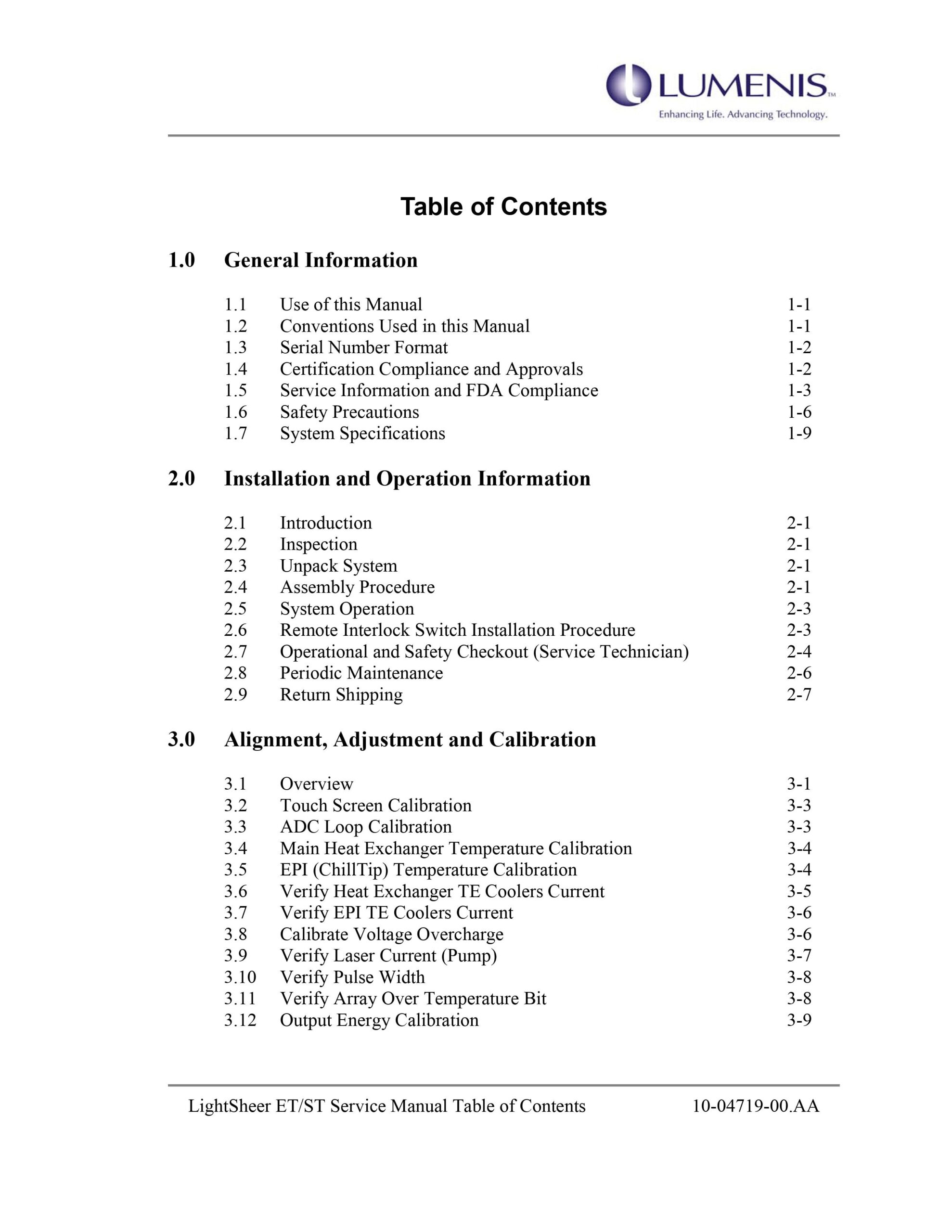 Lumenis Lightsheer ET ST Service Manual - PDF Download - Image 2