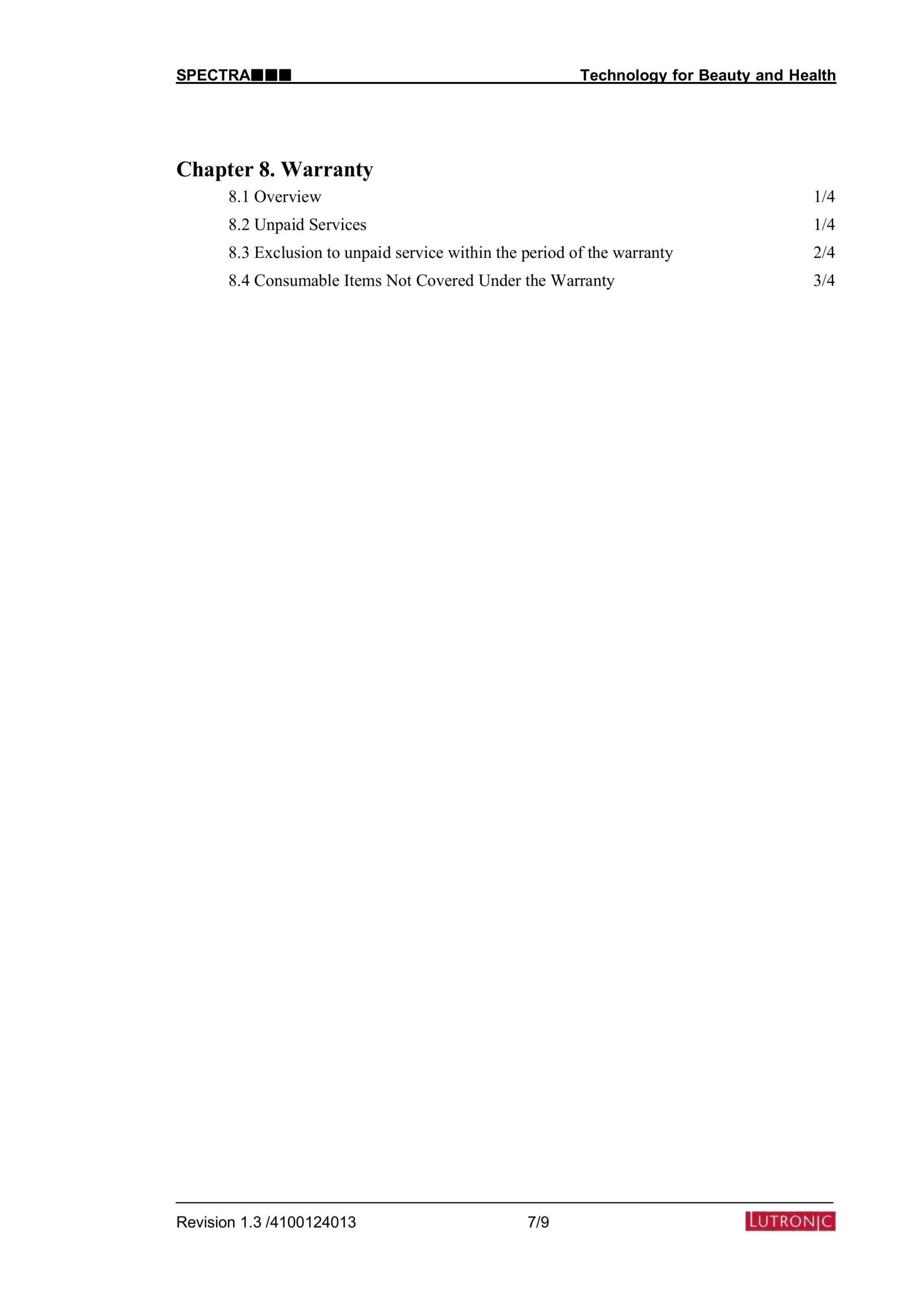 Lutronic Spectra User Manual - PDF Download - Image 5