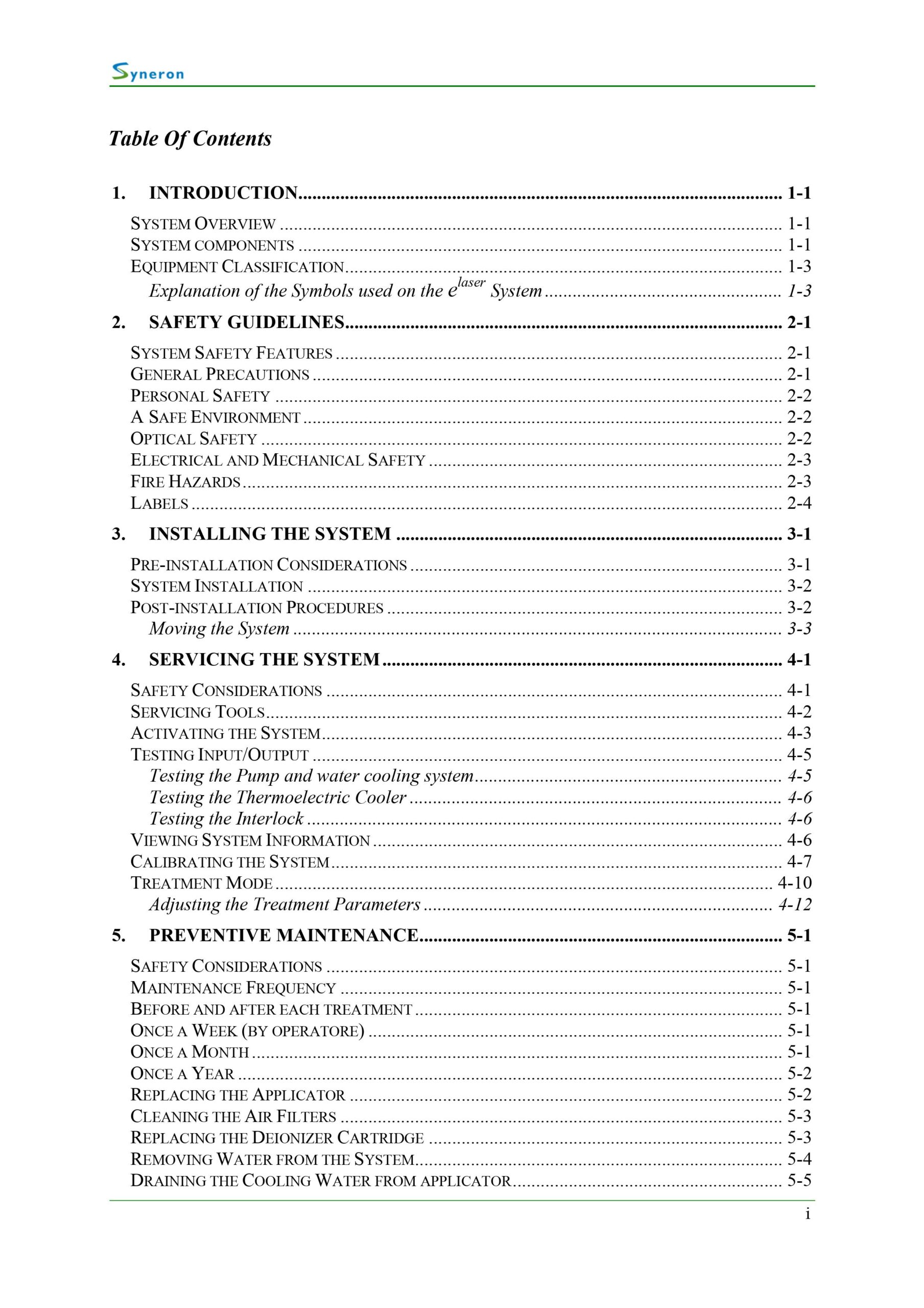 Syneron eLaser Service Manual - PDF Download - Image 2