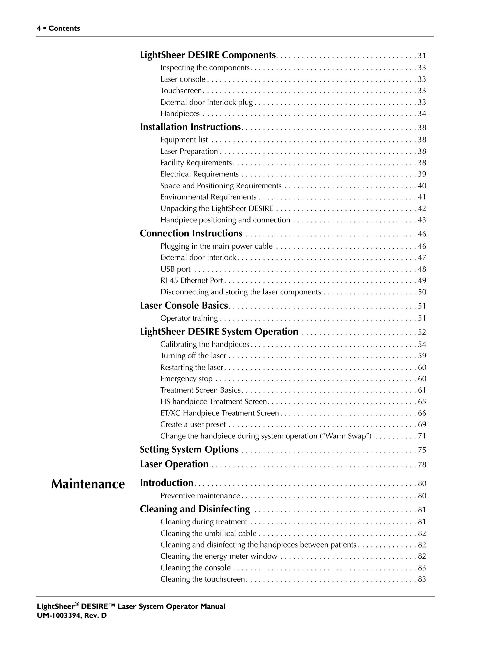 Table of contents2