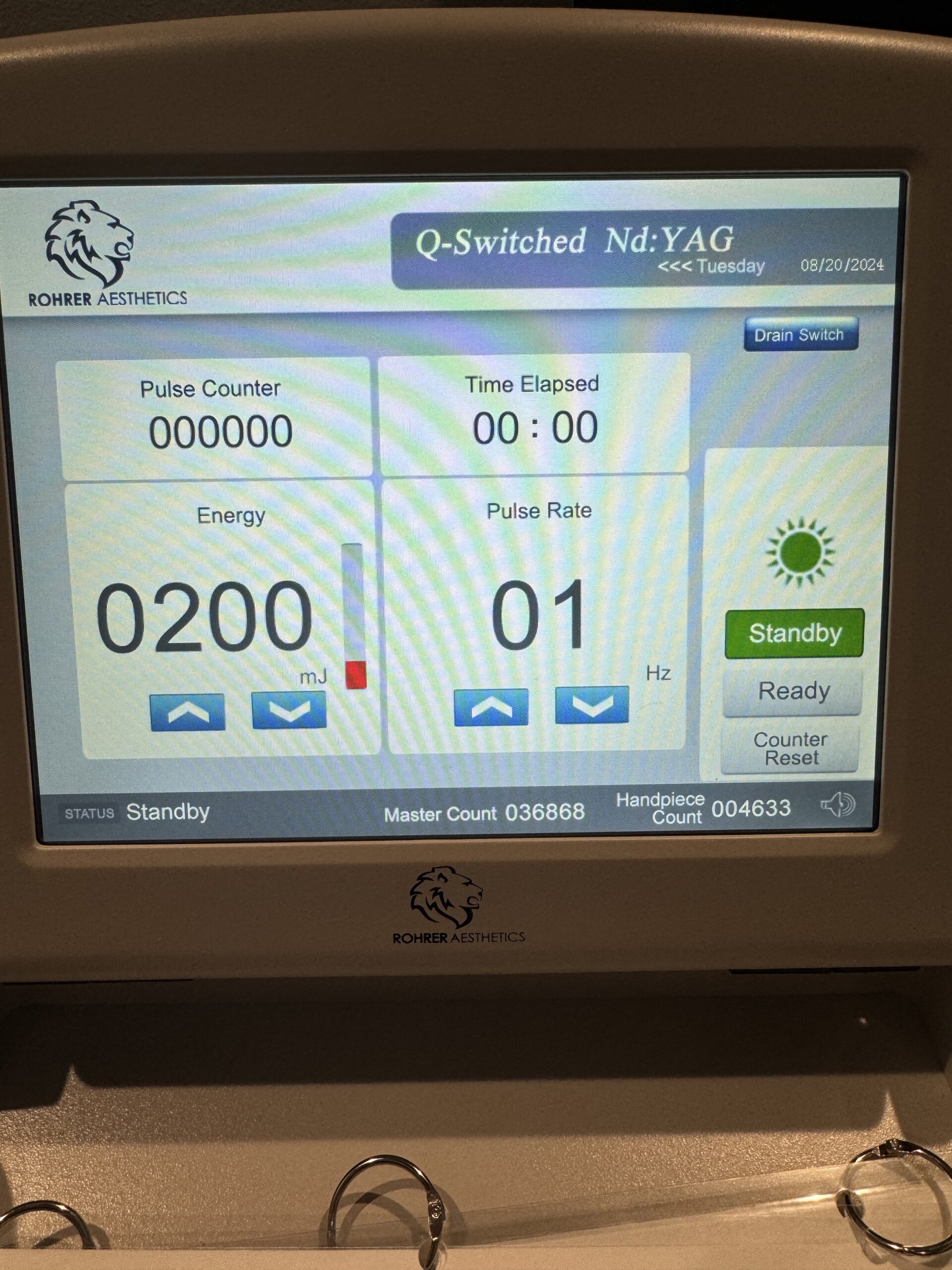 2023 Rohrer Spectrum Multi-Platform System with 2 Handpieces - 2940 nm Erbium Yag & Q-Switched Nd Yag 532 / 1064 nm – ONLY 36,868 SYSTEM PULSES - 90 Day Warranty & Shipping Included (km/poc)s - Image 10